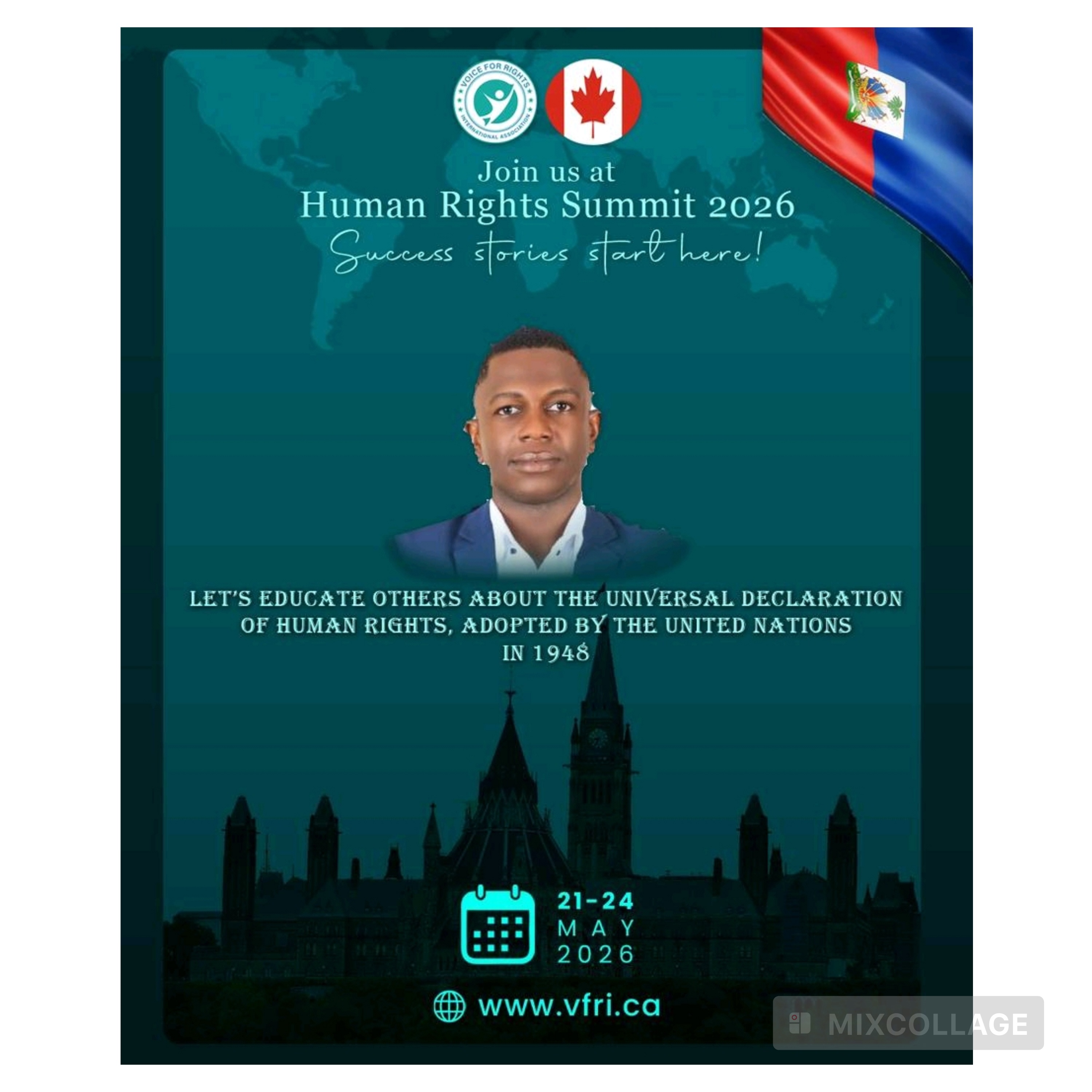Un étudiant haïtien en lice pour le Sommet international des droits de l’homme 2026