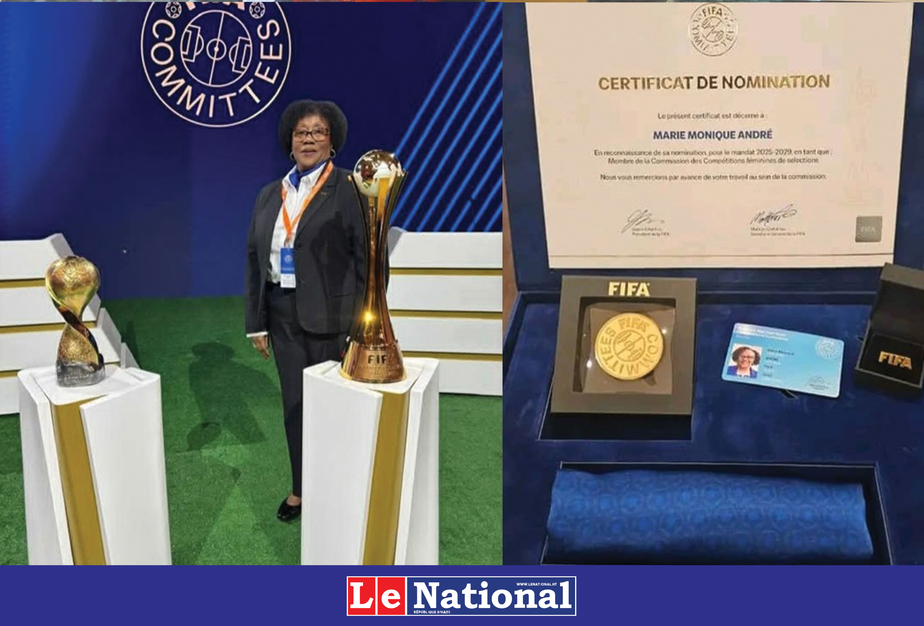 Monique André rejoint le Comité des compétitions des équipes nationales féminines de la FIFA