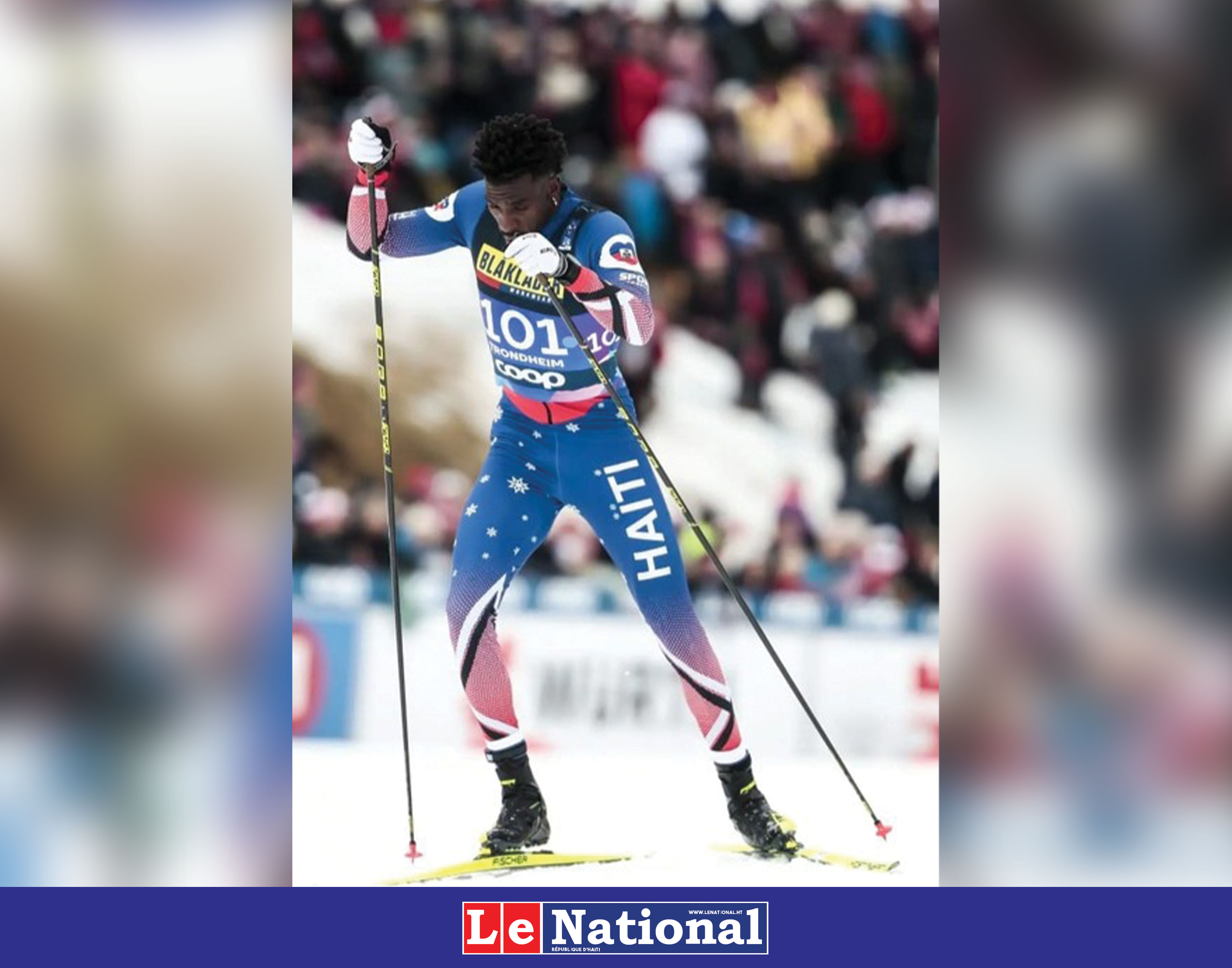 Le skieur haïtien Stevenson Savart peaufine sa préparation avant les Jeux olympiques d’hiver