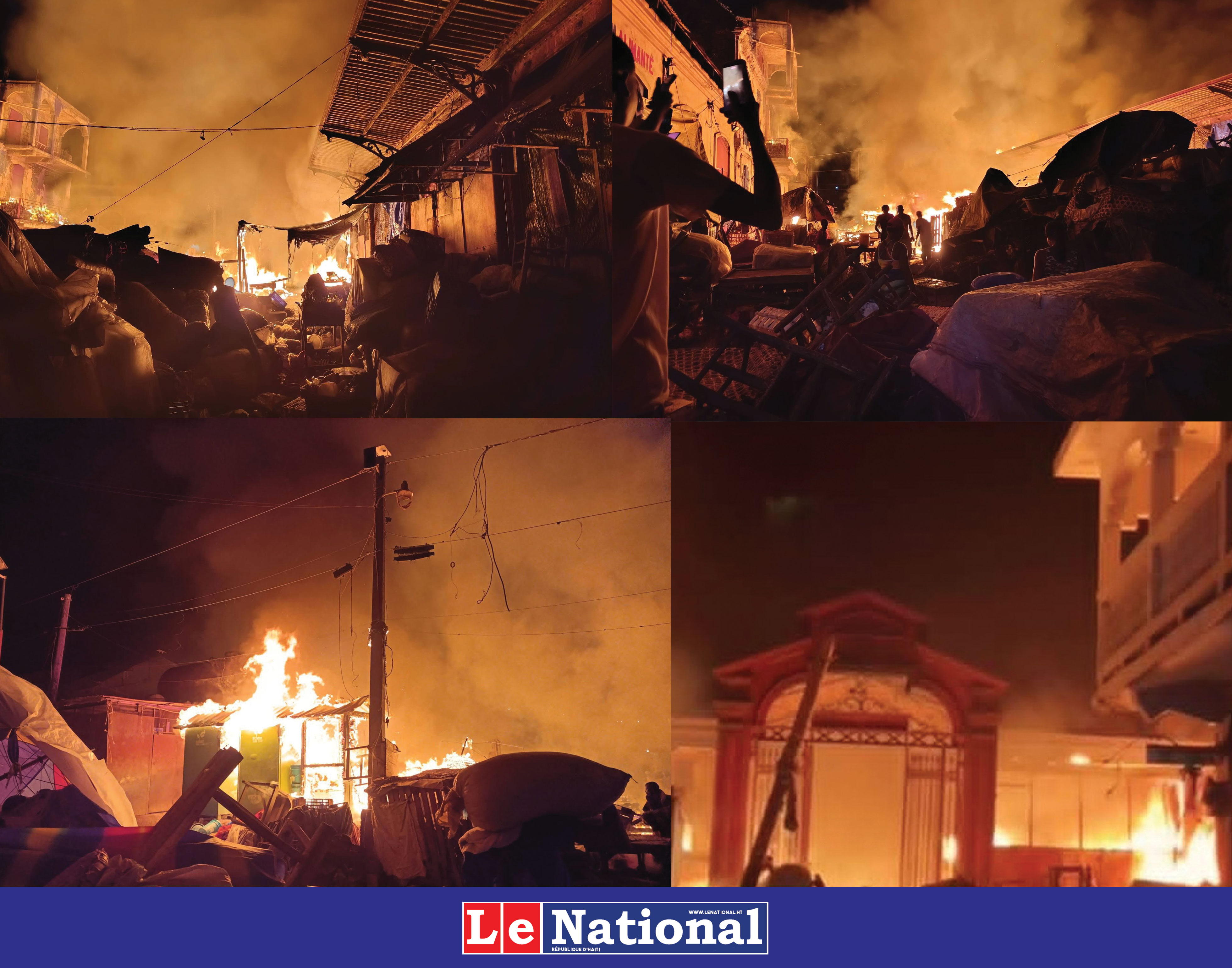 Cap-Haïtien : le marché Cluny ravagé par un violent incendie