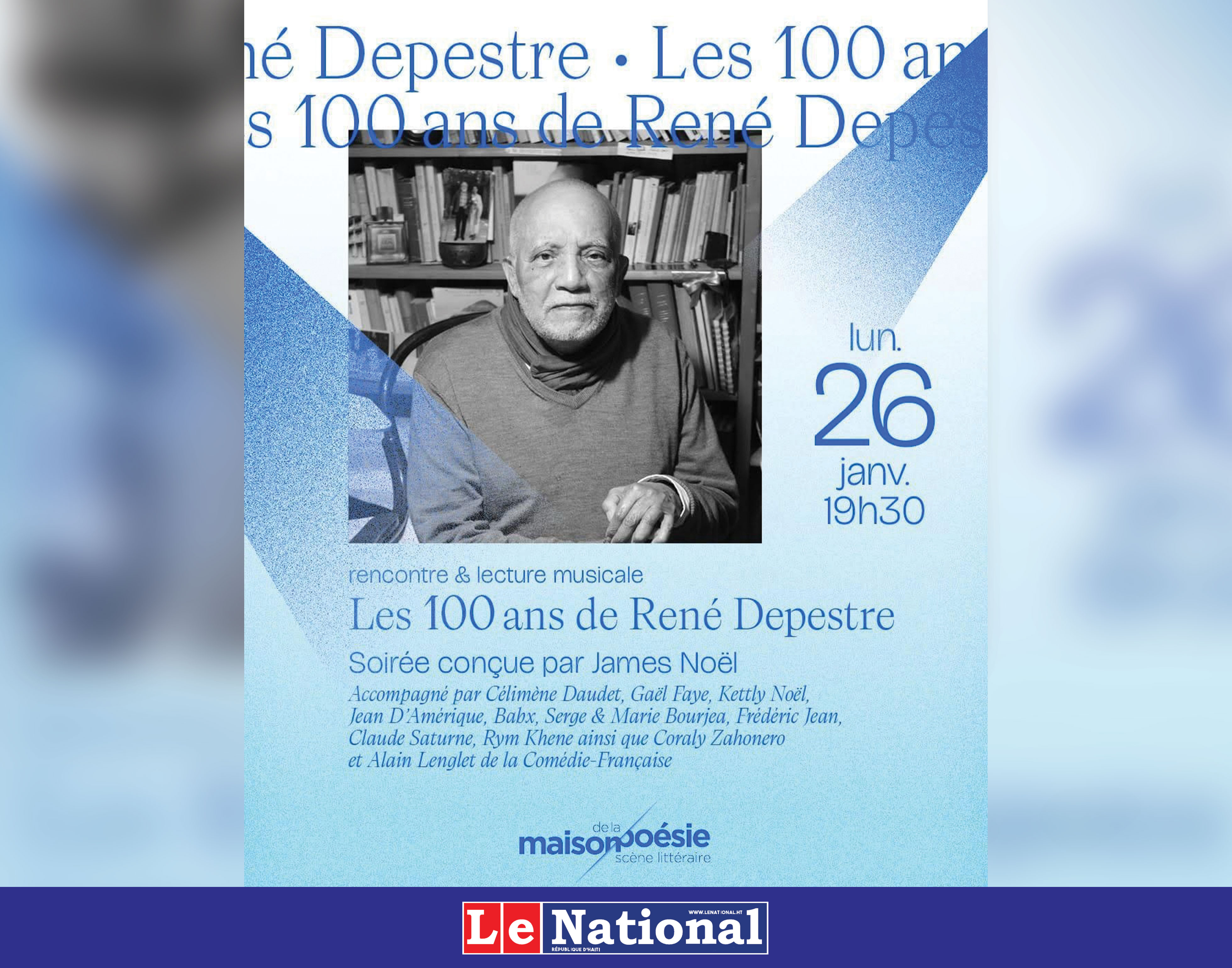 Un soir où René Depestre rayonnait sous le ciel de Paris
