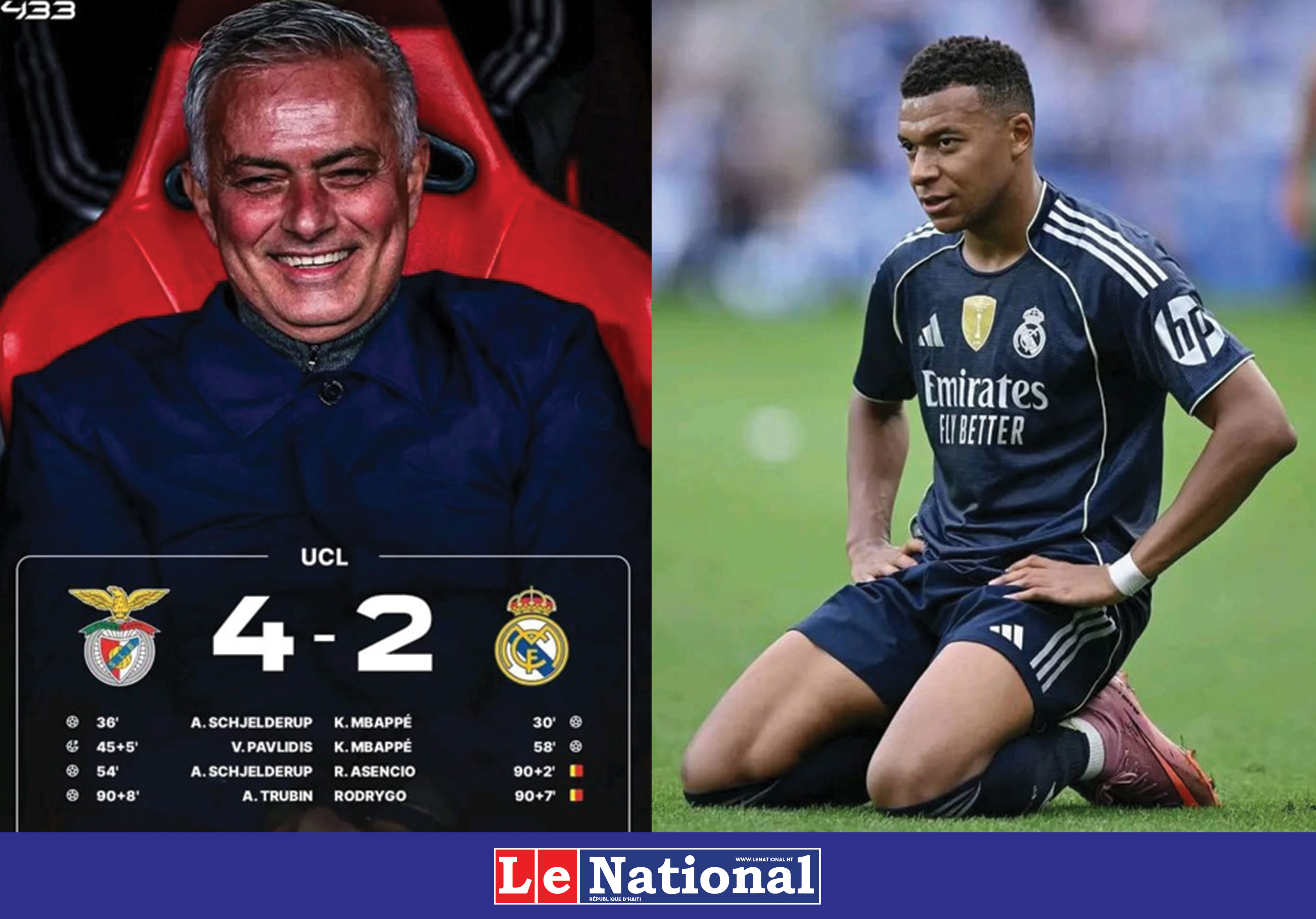 Soirée de vertige : l’OM hors-jeu, Real, PSG et Monaco en barrages, cinq clubs anglais dans le top 8, et Benfica sauvé par… son gardien