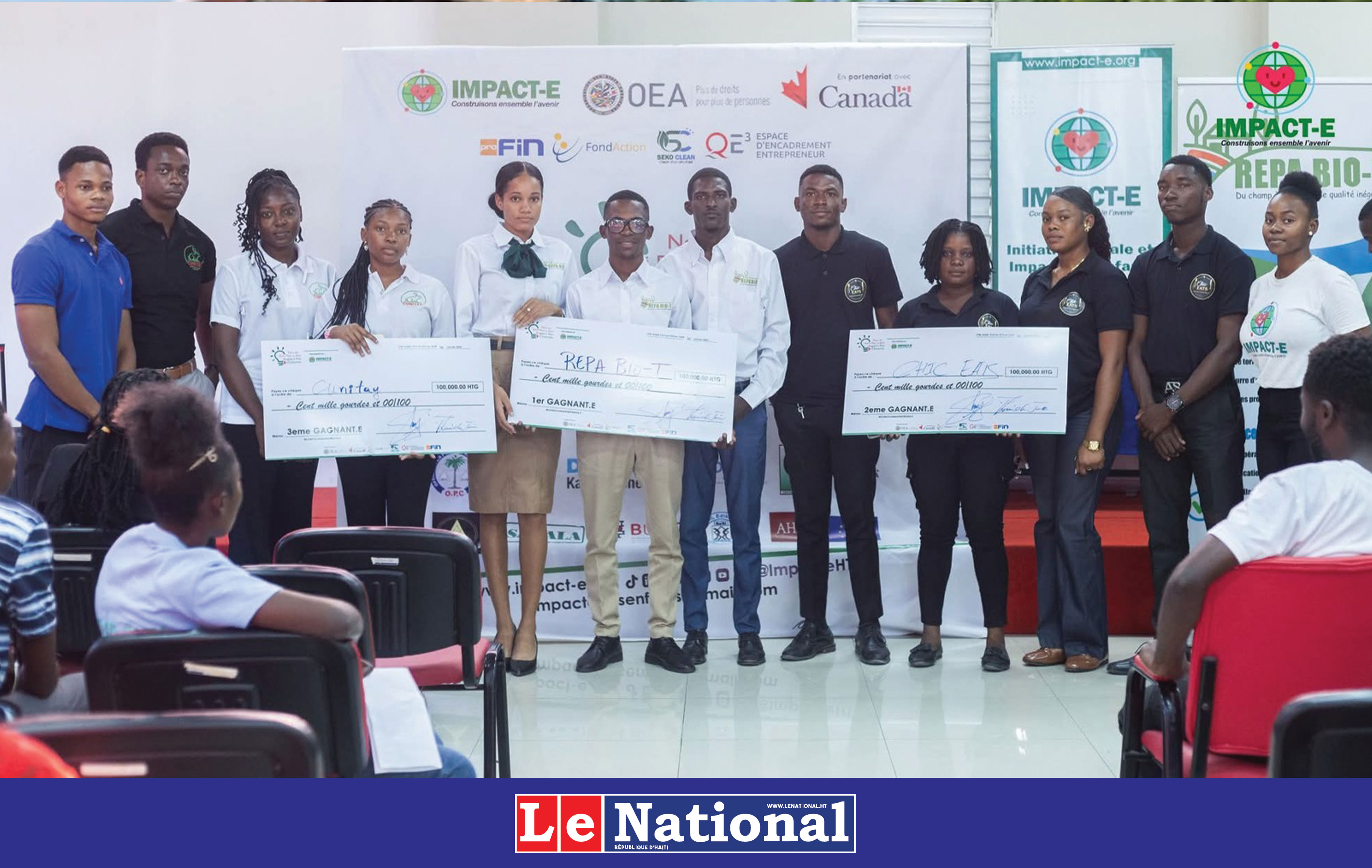 Cité Soleil : l’organisation IMPACT-E récompense les lauréats du concours « Jèn entreprenè 3.0 »