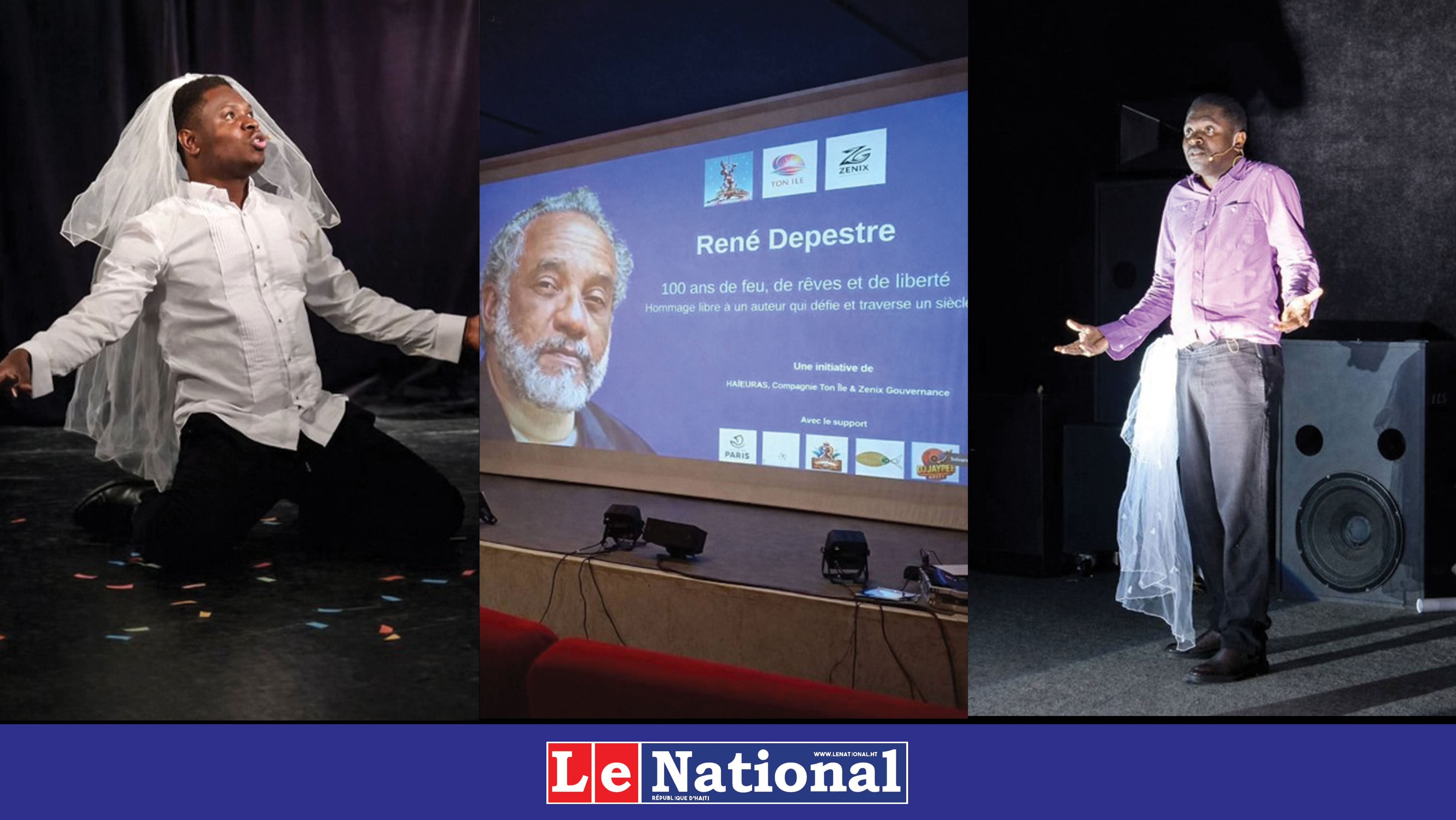 Haïeuras, Compagnie Théâtre ton île & Zenix gouvernance rend hommage à René Depestre : une clôture théâtrale sous le signe d’Hadriana