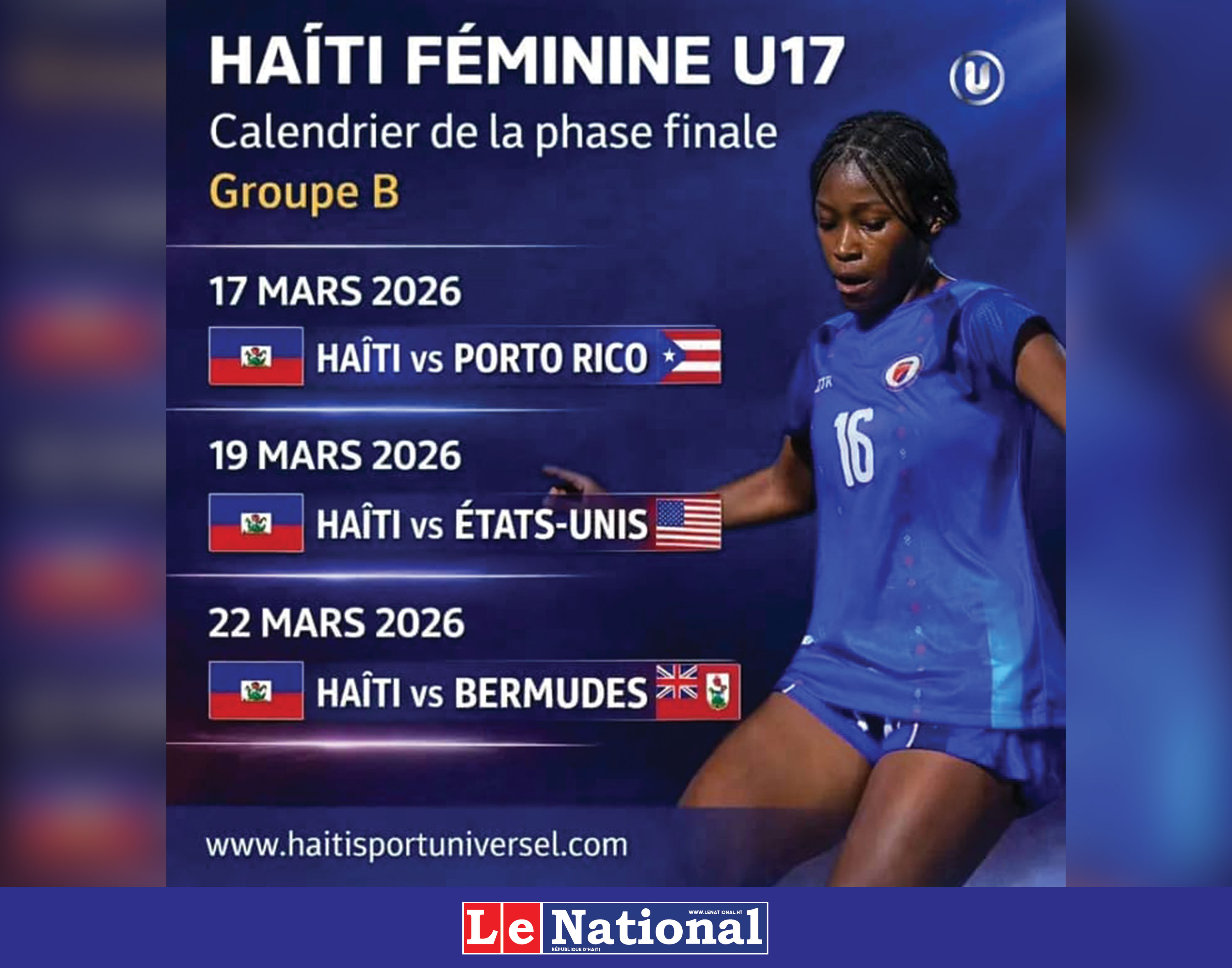 Haïti entre dans la phase finale face à Porto Rico