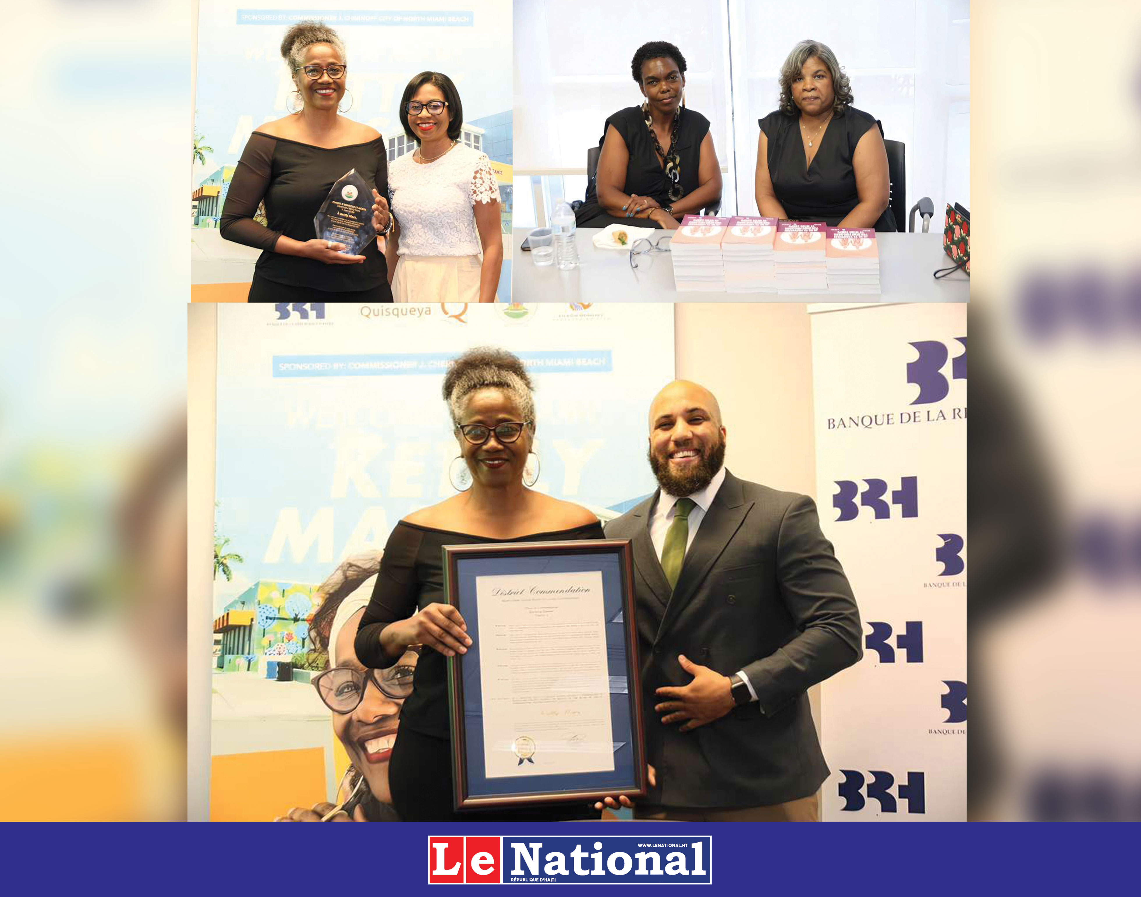 Entre plaque de reconnaissance et District Commendation, l’écrivaine Kettly Mars honorée à Miami!