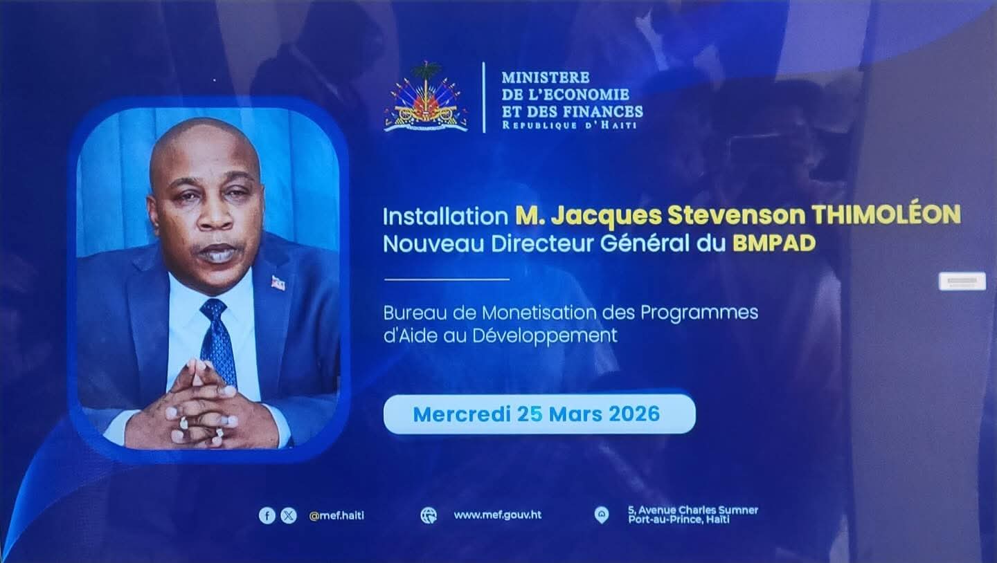 Stevenson Jacques Thimoléon prend les rênes du BMPAD