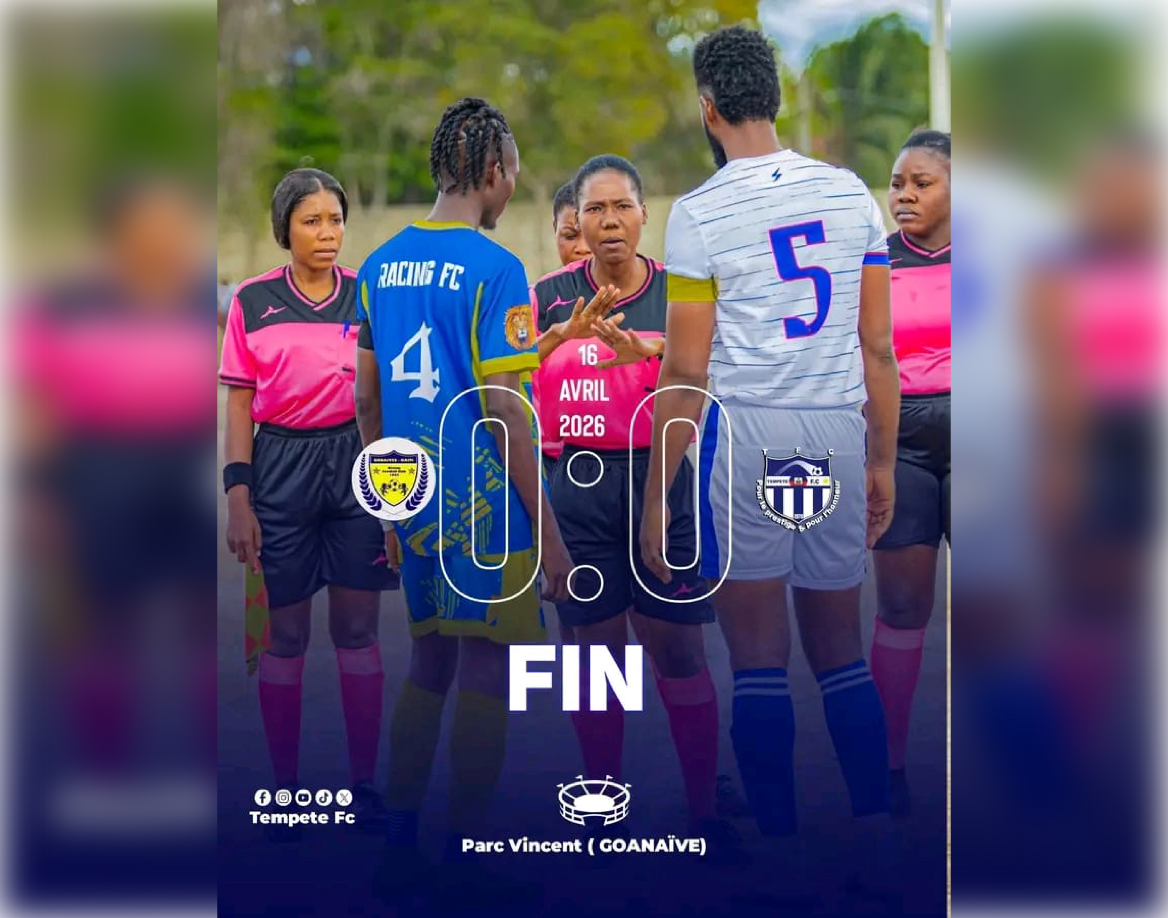 Tempête FC conserve sa première place !