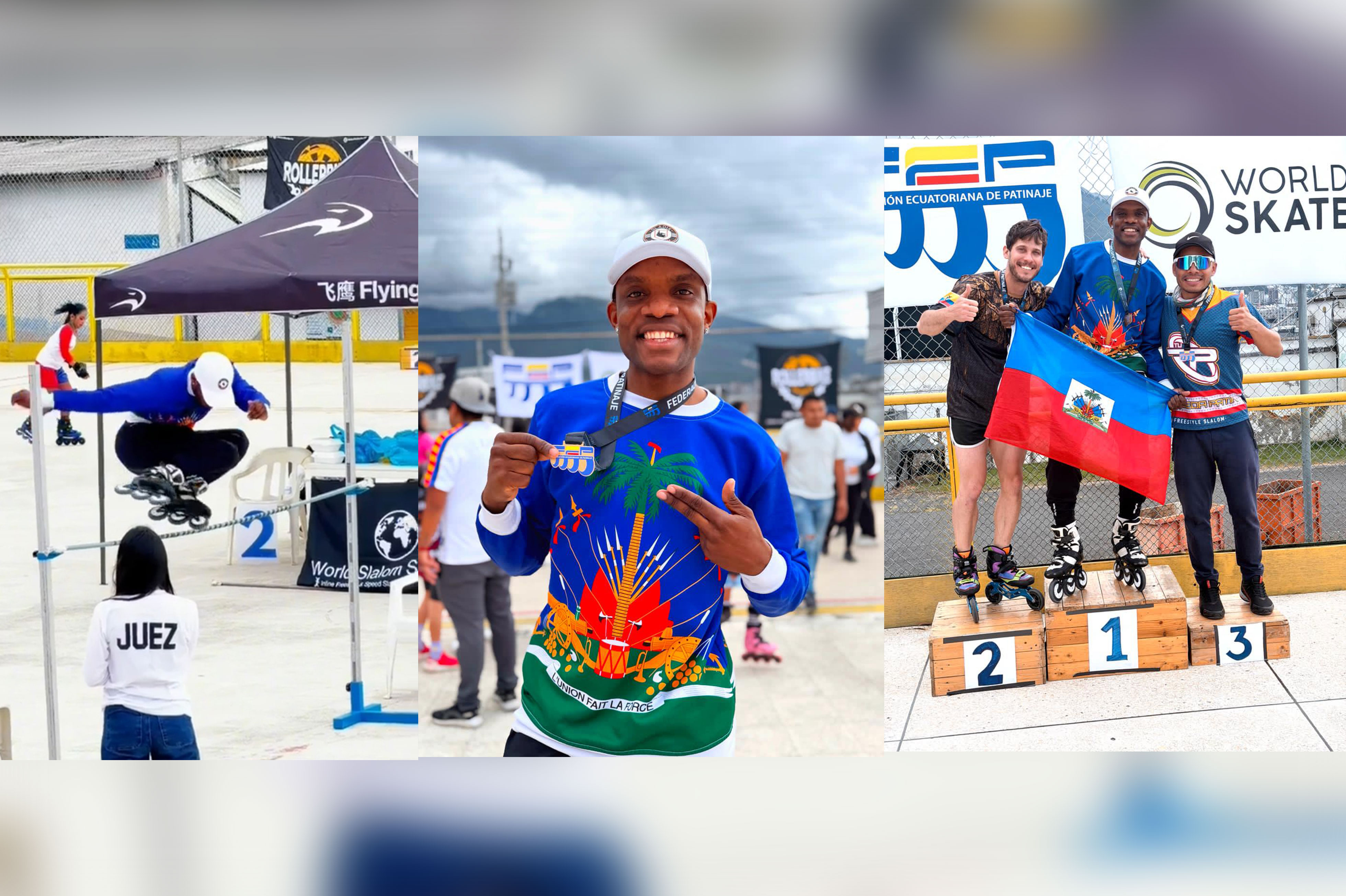 Gesny Pierre-Louis fait flotter le drapeau haïtien en Équateur !