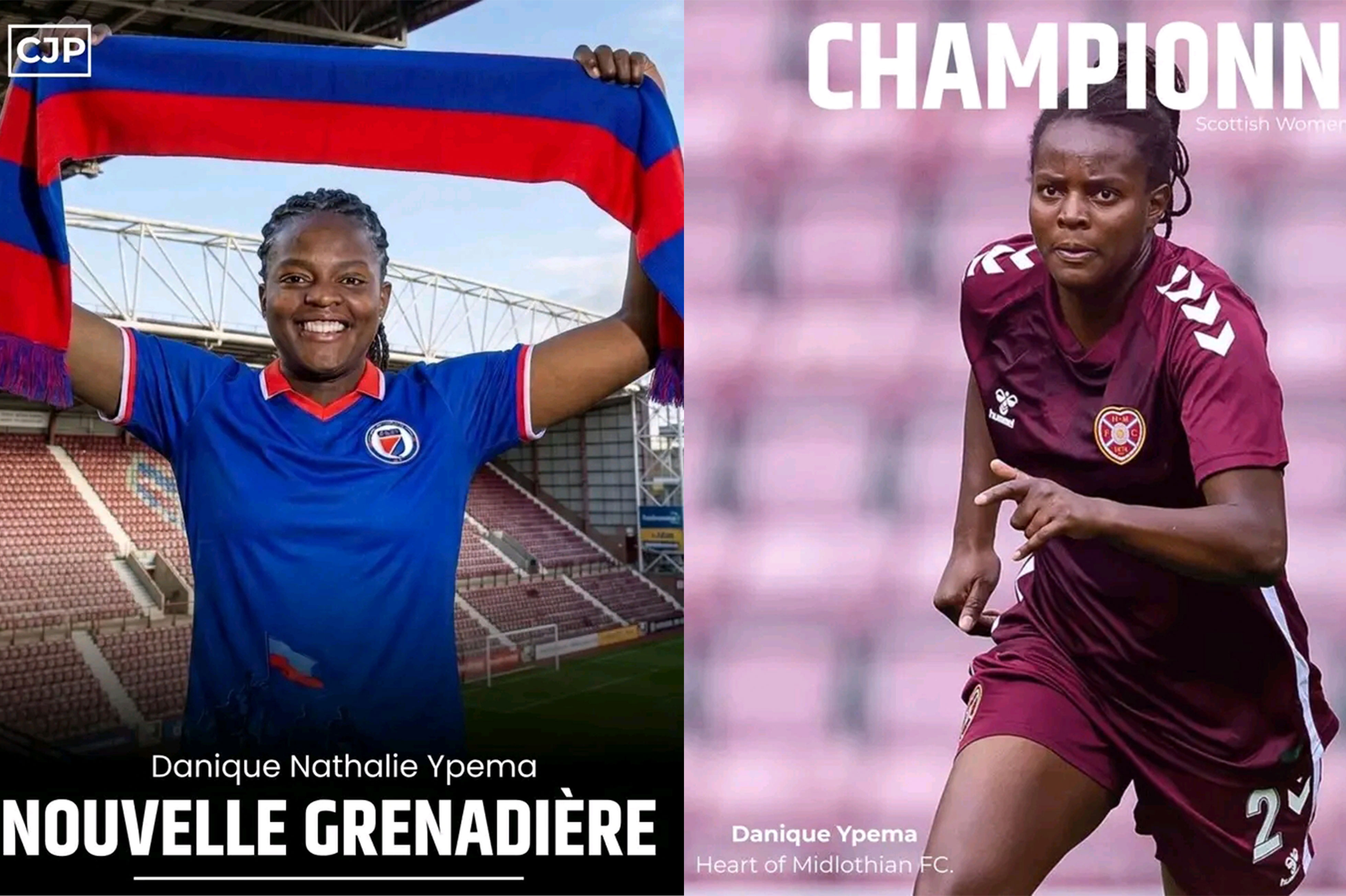 Danique Ypema, défenseure du Heart of Midlothian FC, nouvelle Grenadière !
