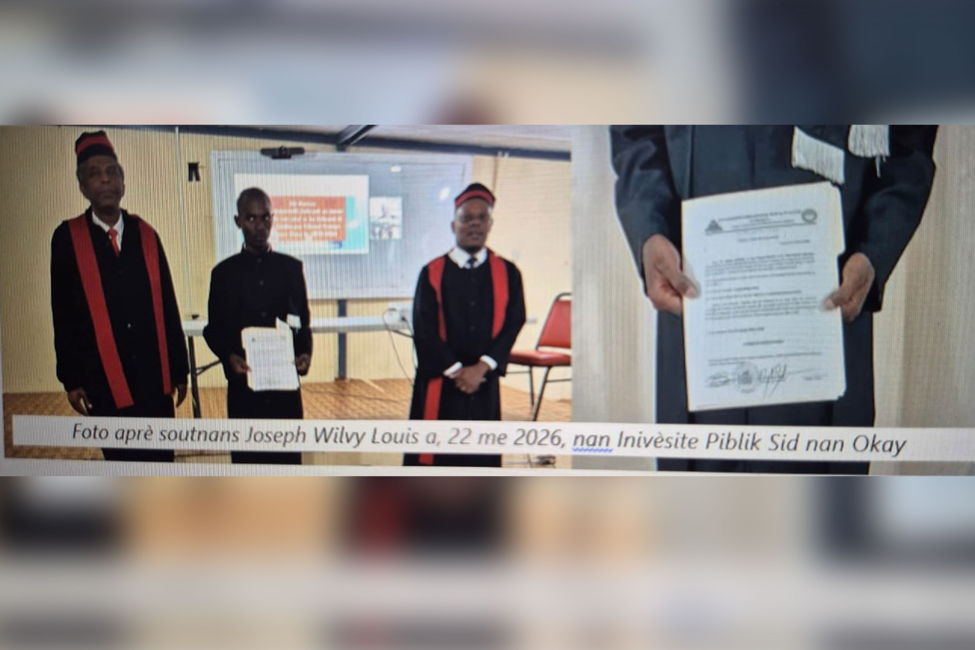 Ayiti : Yon lòt memwa lisans soutni an kreyòl ayisyen nan Syans jiridik