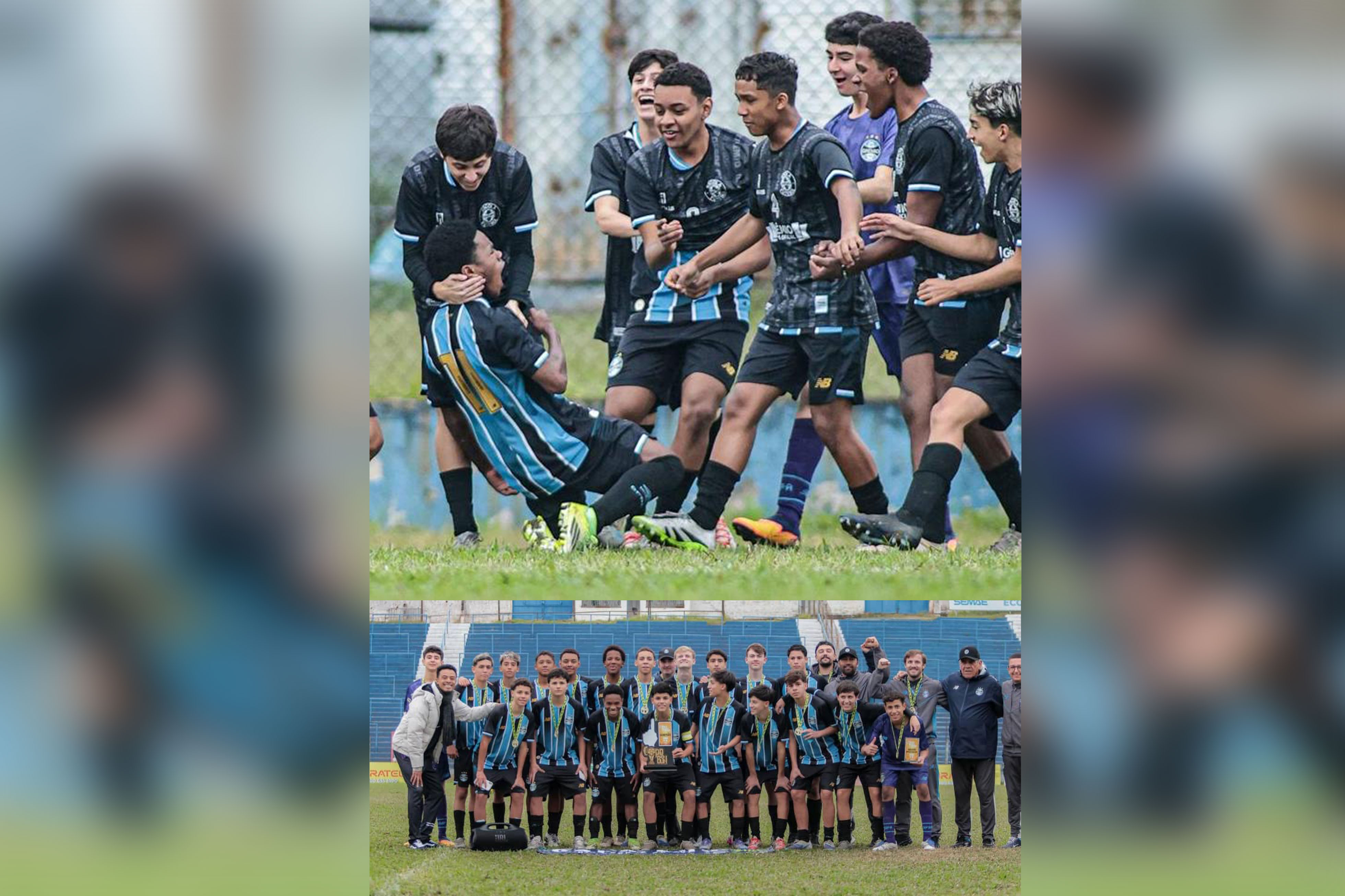 Kevens Presley Hérivaux sacré avec les U15 du Grêmio à la Copa Buh RS