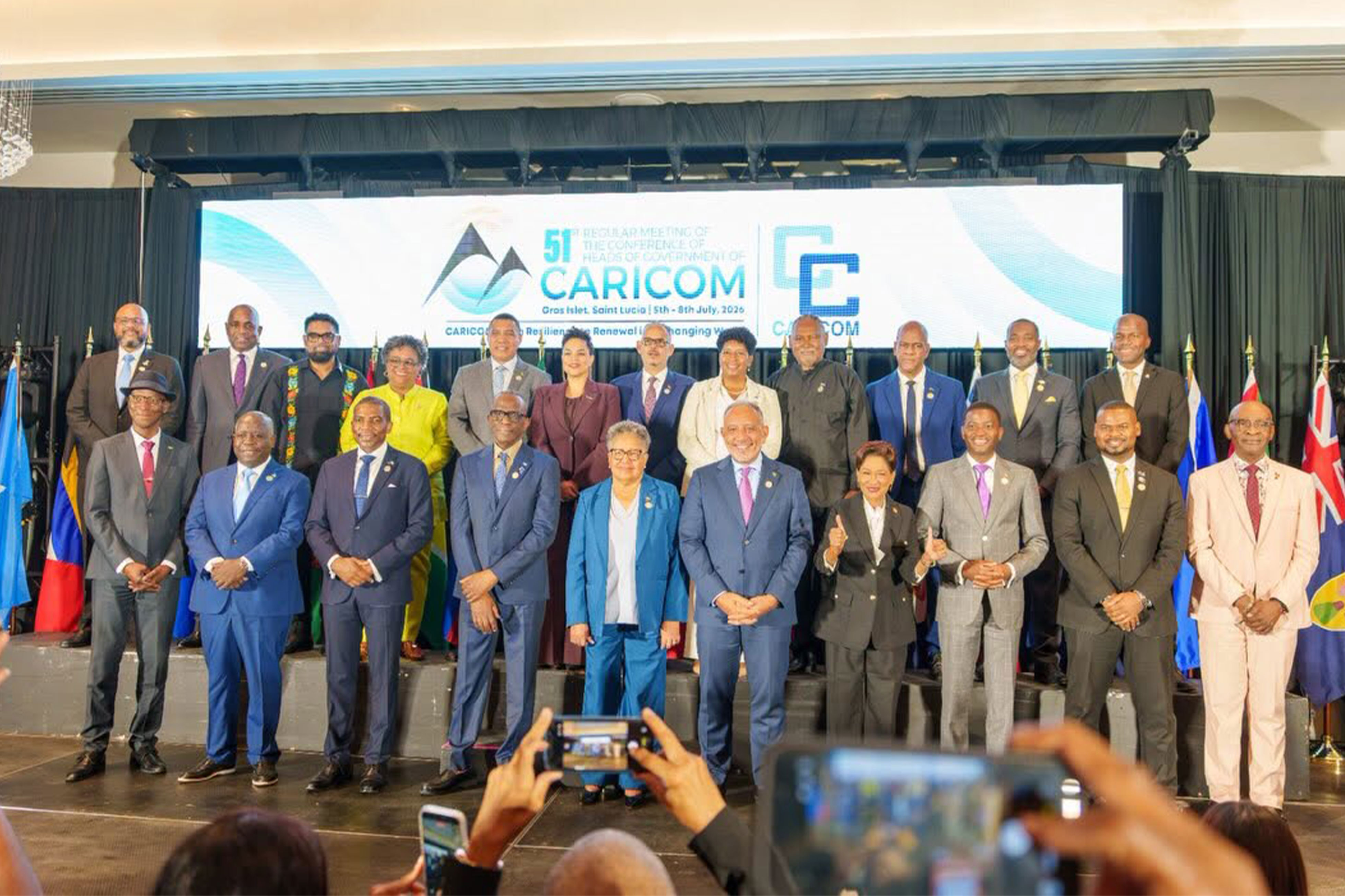 Le Premier Ministre en mission officielle à Sainte-Lucie pour participer à la Conférence des Chefs d’État et de Gouvernement de la CARICOM