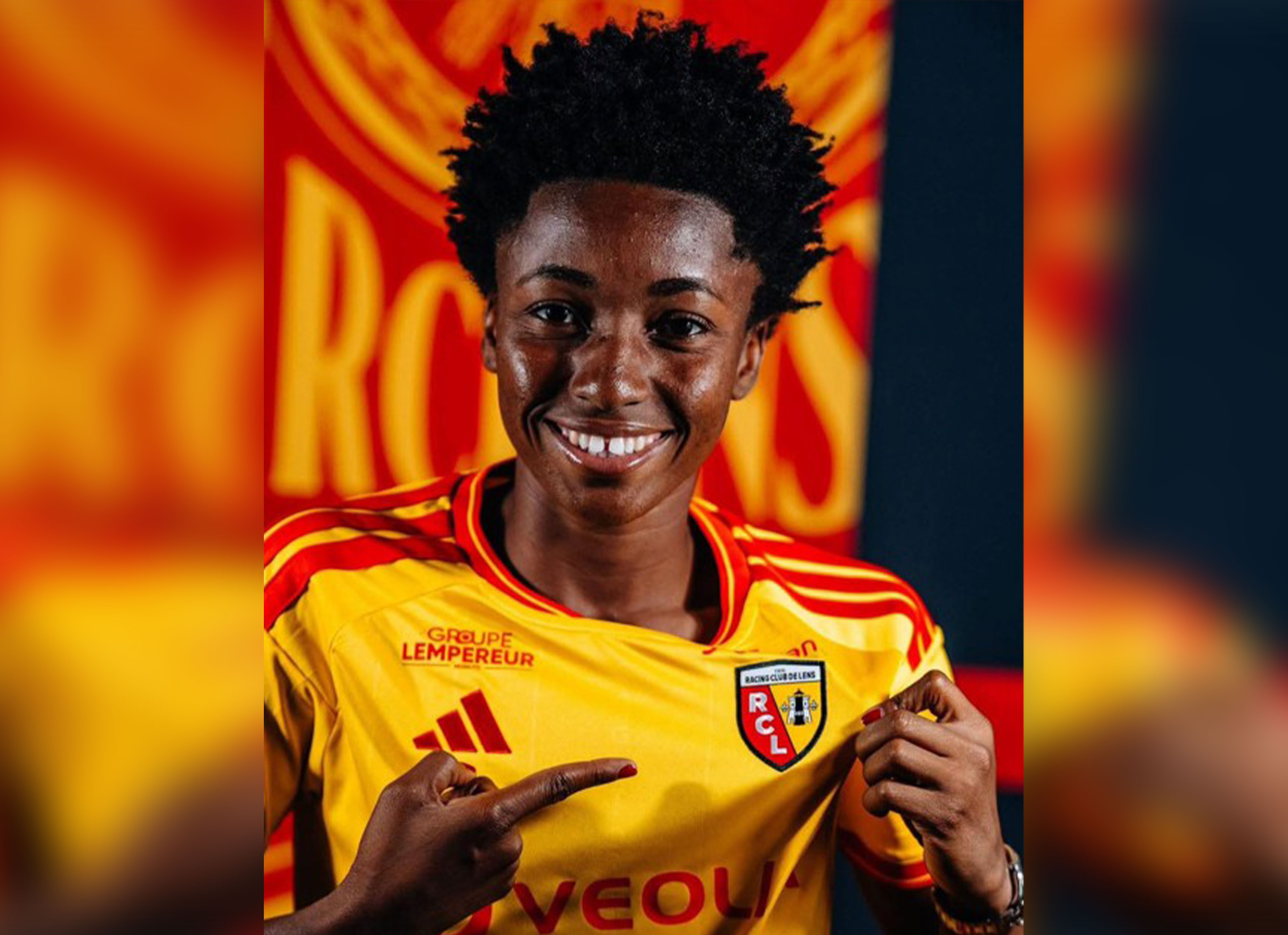 Roseline Éloissaint s’engage avec le RC Lens
