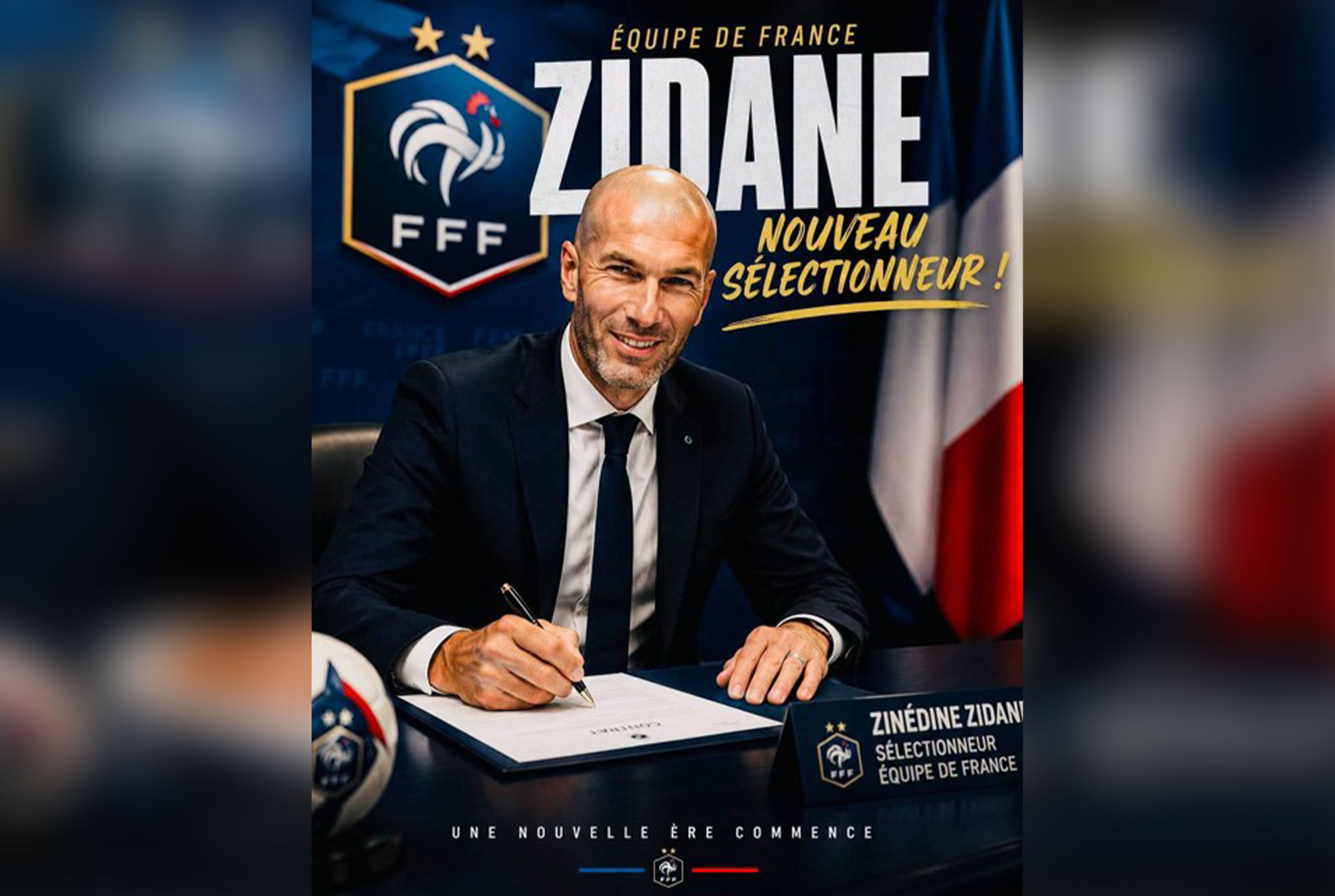 Zinédine Zidane officiellement nommé sélectionneur de l’équipe de France