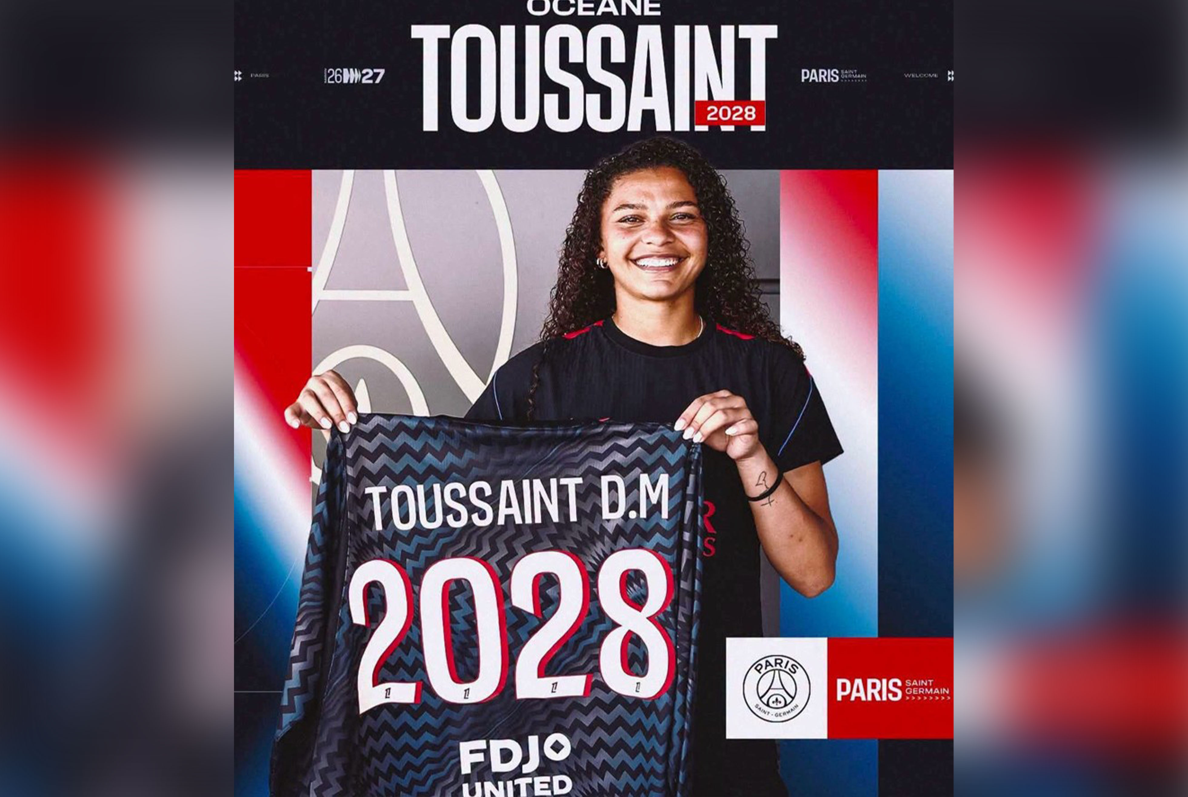 Océane Toussaint prolonge avec le PSG jusqu’en 2028