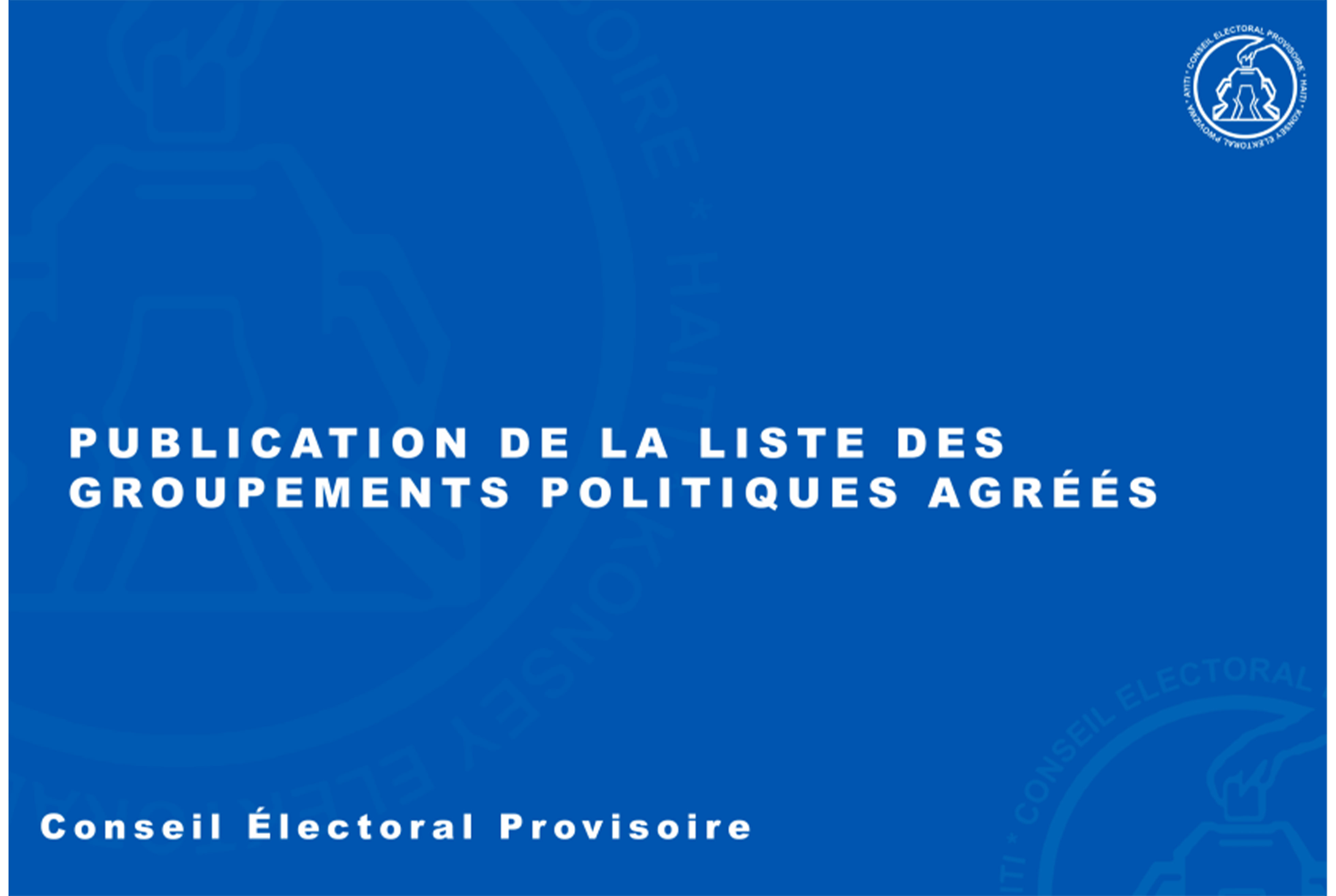Élections : Enregistrement des regroupements politiques au CEP