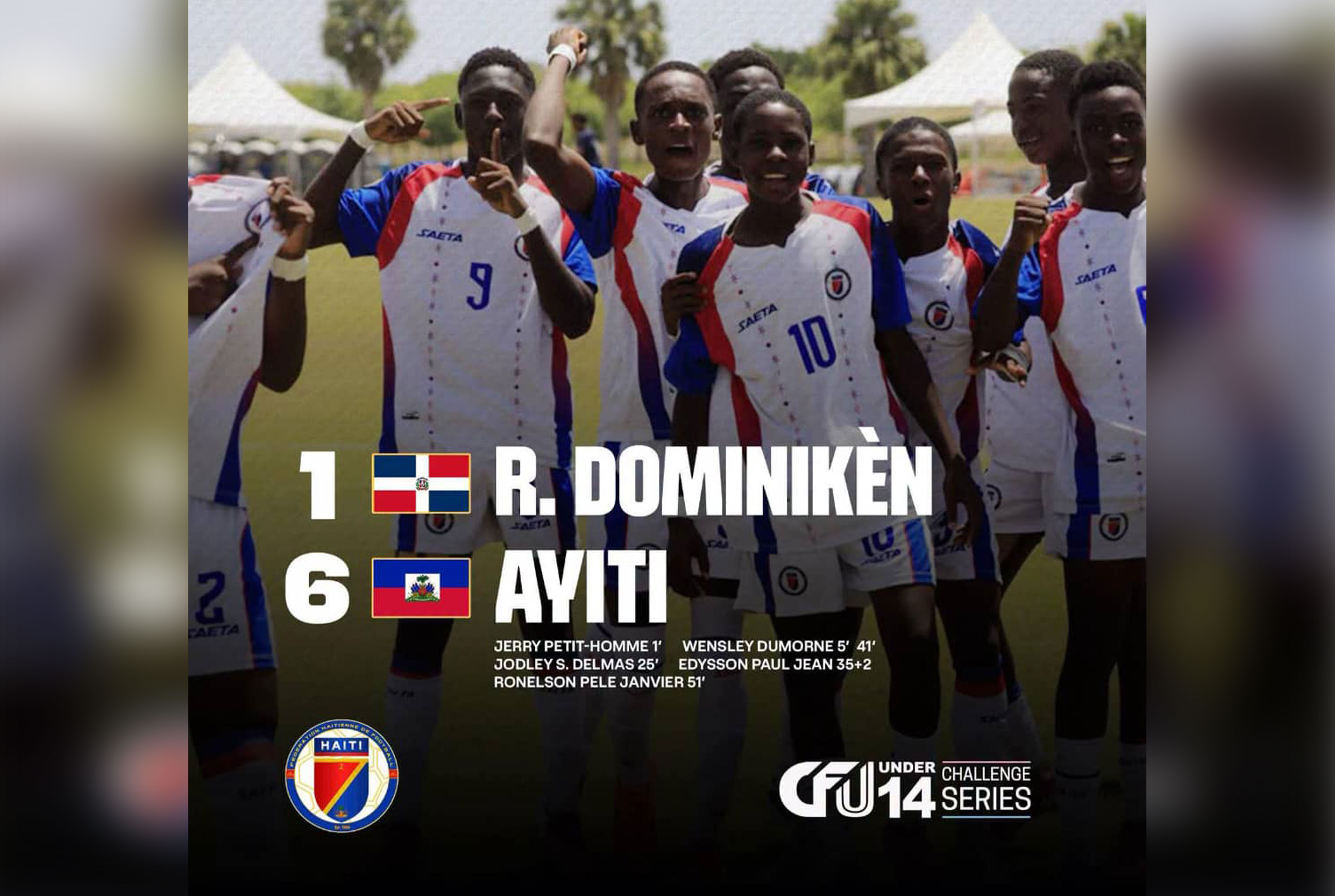 Haïti écrase la République dominicaine et se qualifie pour la finale