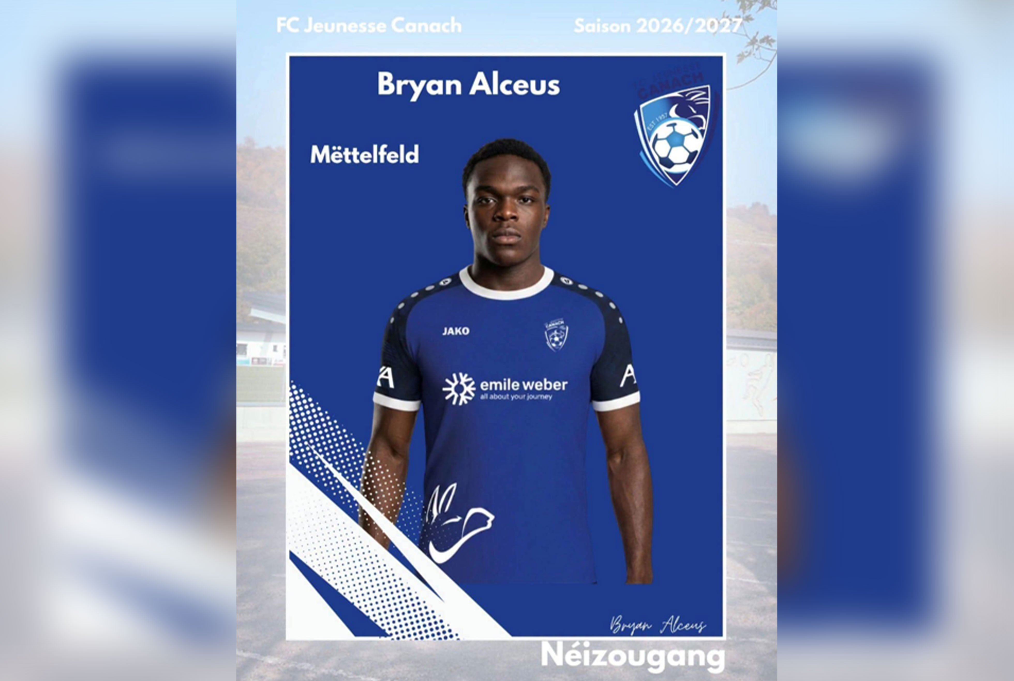 Bryan Alcéus va poursuivre sa carrière au Luxembourg