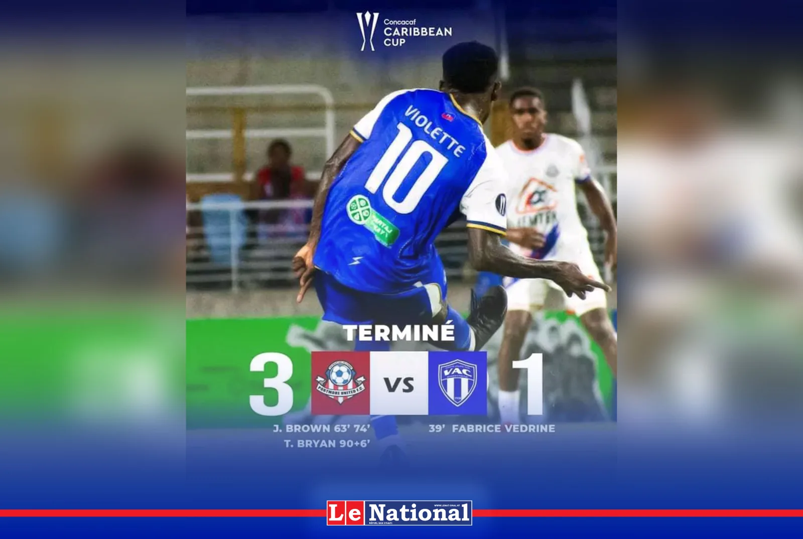 Le Violette AC tombe face à Portmore United et se complique la tâche !