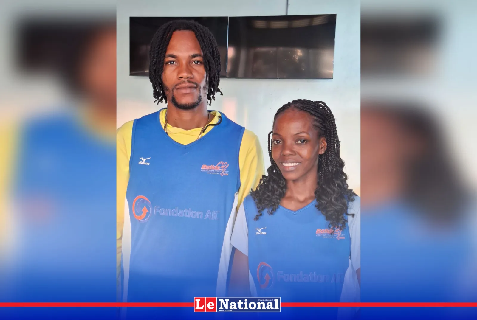 Haïti : Jésumène Colin et Andelson Desirin veulent faire flotter le bicolore haïtien en République dominicaine grâce à AIC