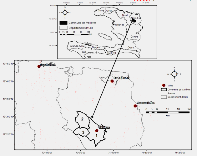 Suivi de l’anthropisation des écosystèmes forestiers dans la commune de Vallières en République d’Haïti de 1984 à 2019 NDLR: la version originale de ce texte a été publiée en anglais dans la revue Trees, Forests and People