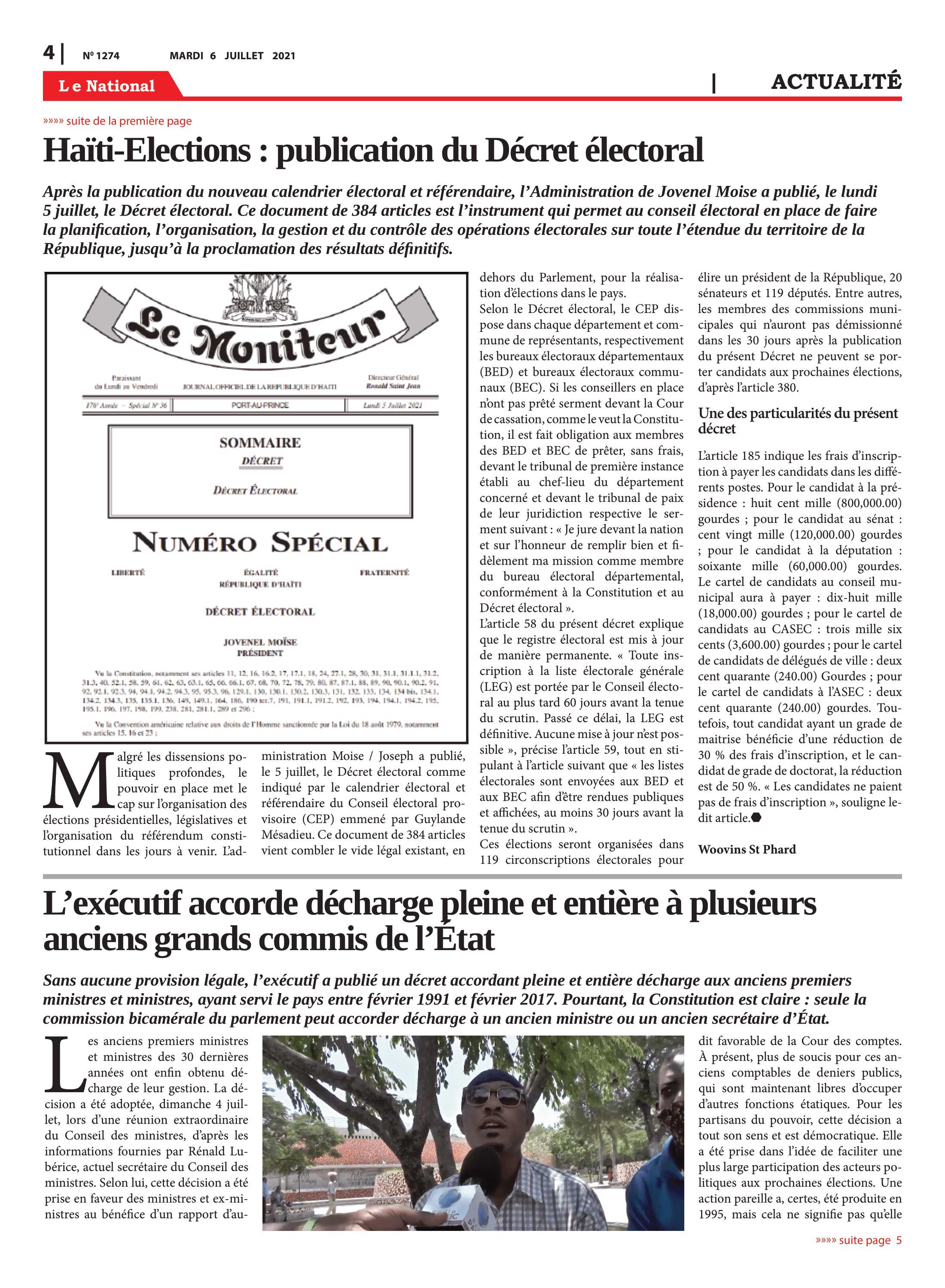 Page 4 de l'édition 1274