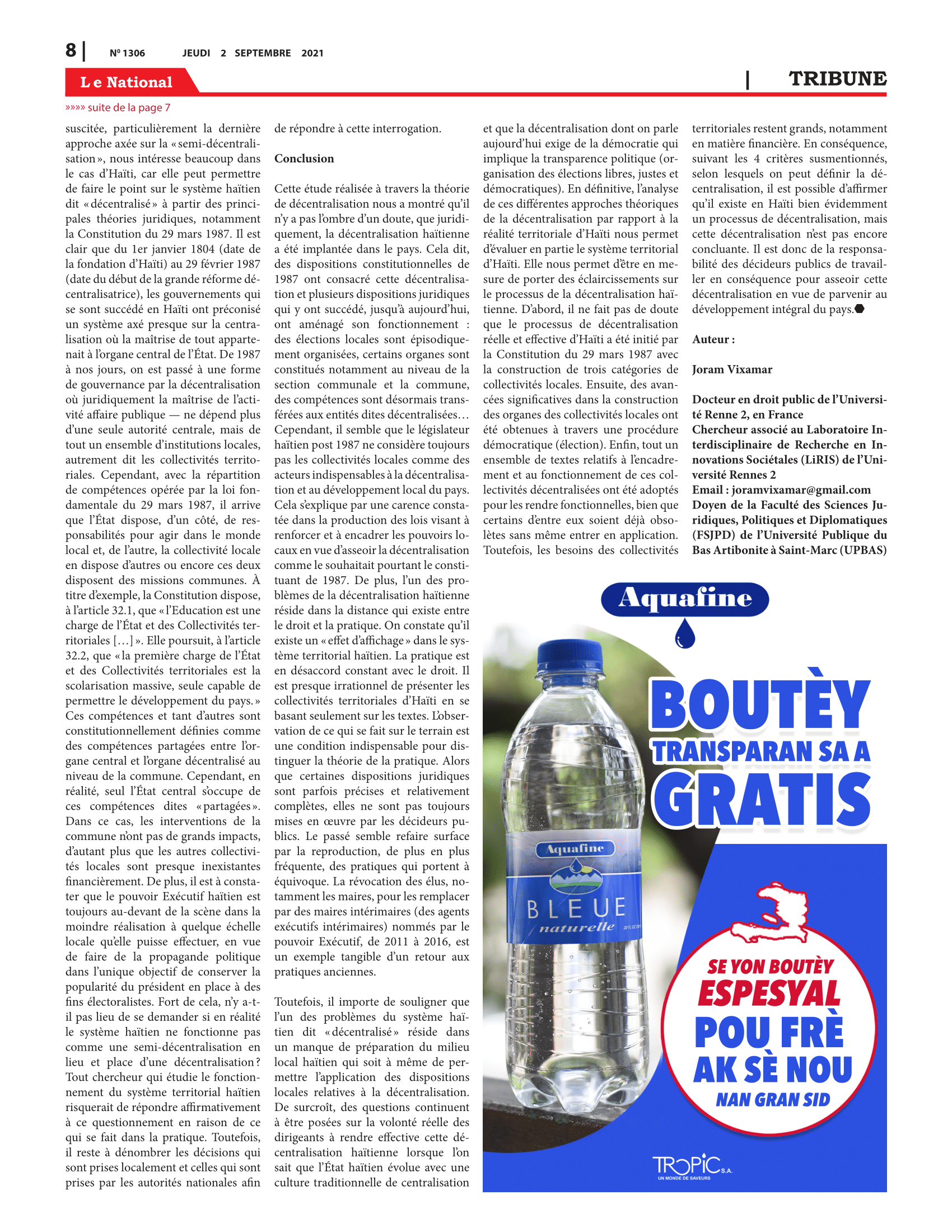Page 8 de l'édition 1306