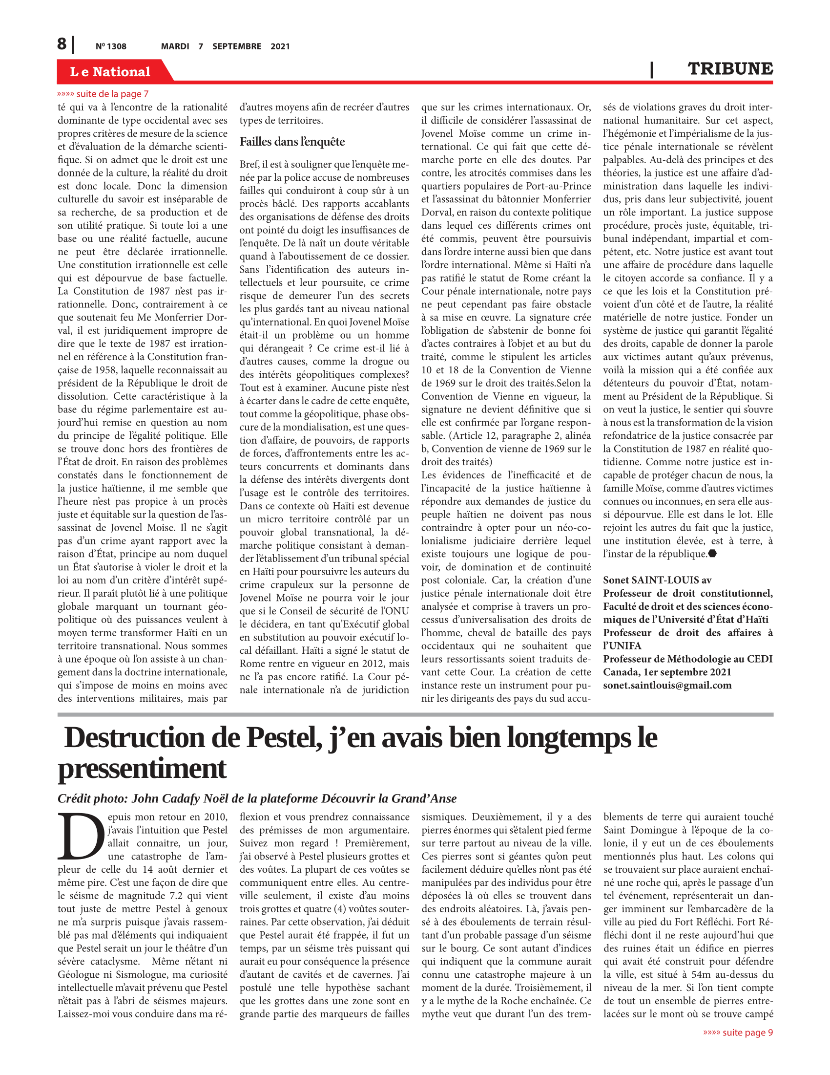 Page 8 de l'édition 1308
