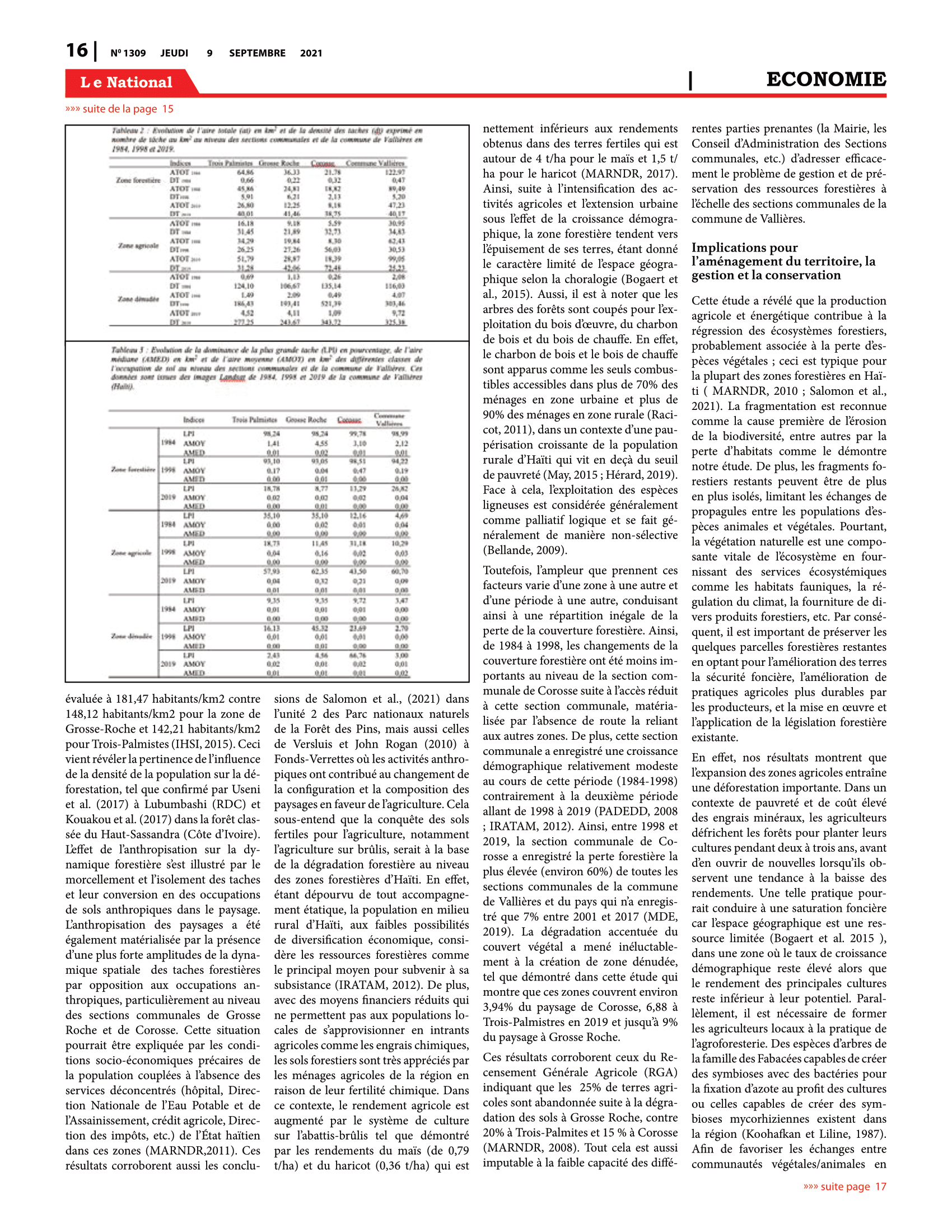 Page 14 de l'édition 1309