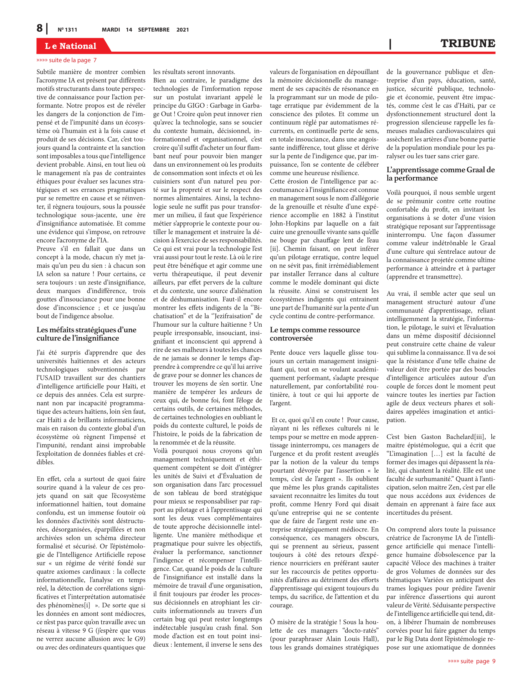Page 8 de l'édition 1311