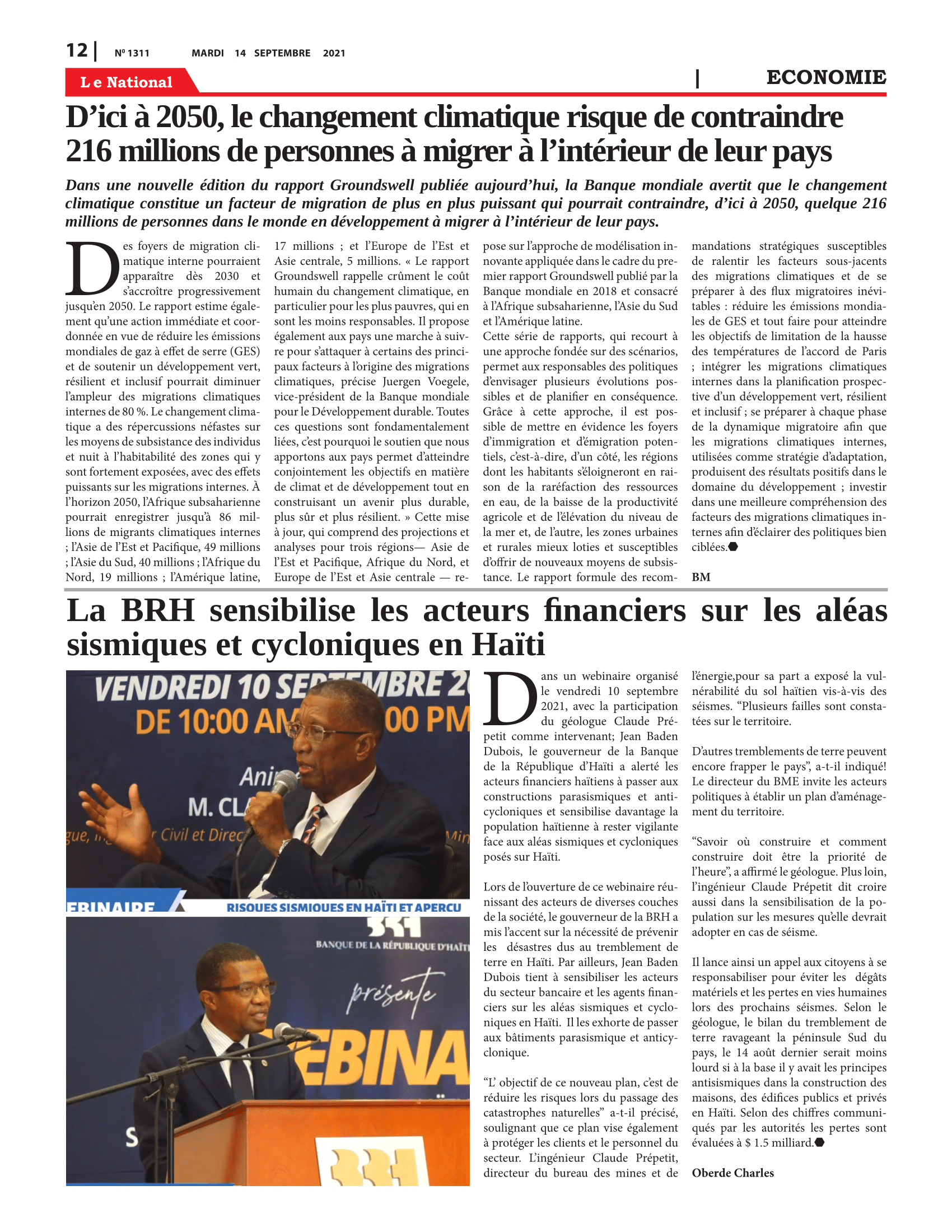 Page 12 de l'édition 1311
