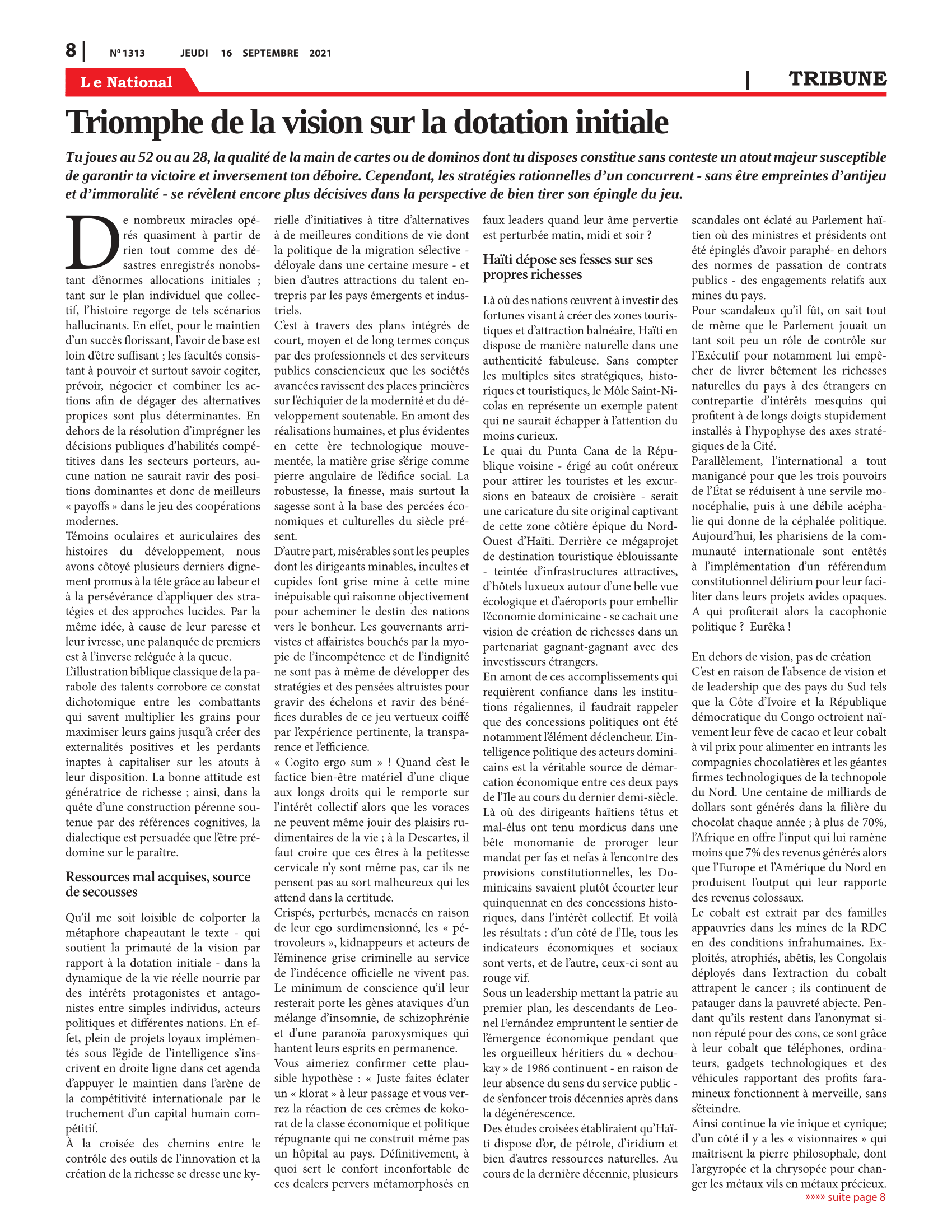Page 8 de l'édition 1313