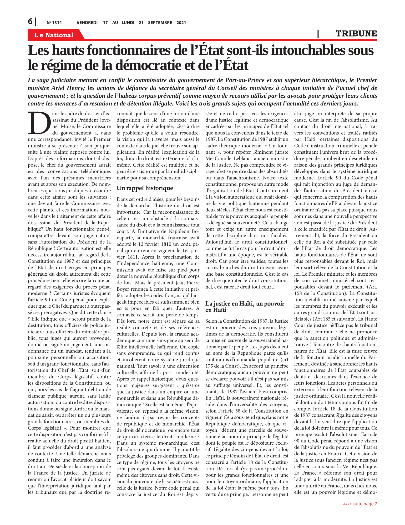 Page 6 de l'édition 1314