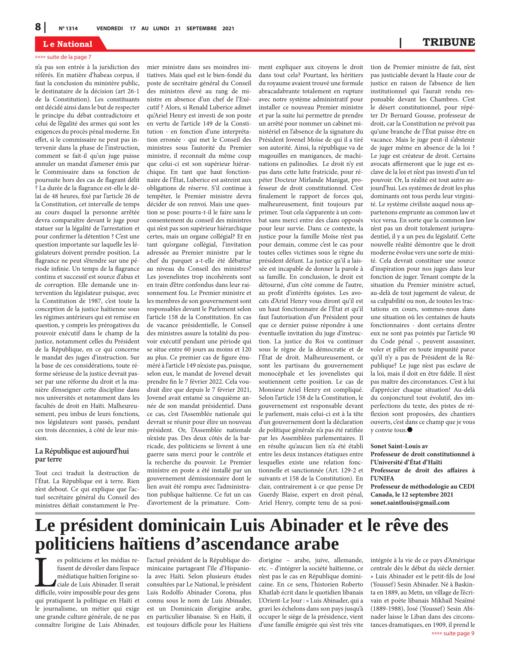 Page 8 de l'édition 1314