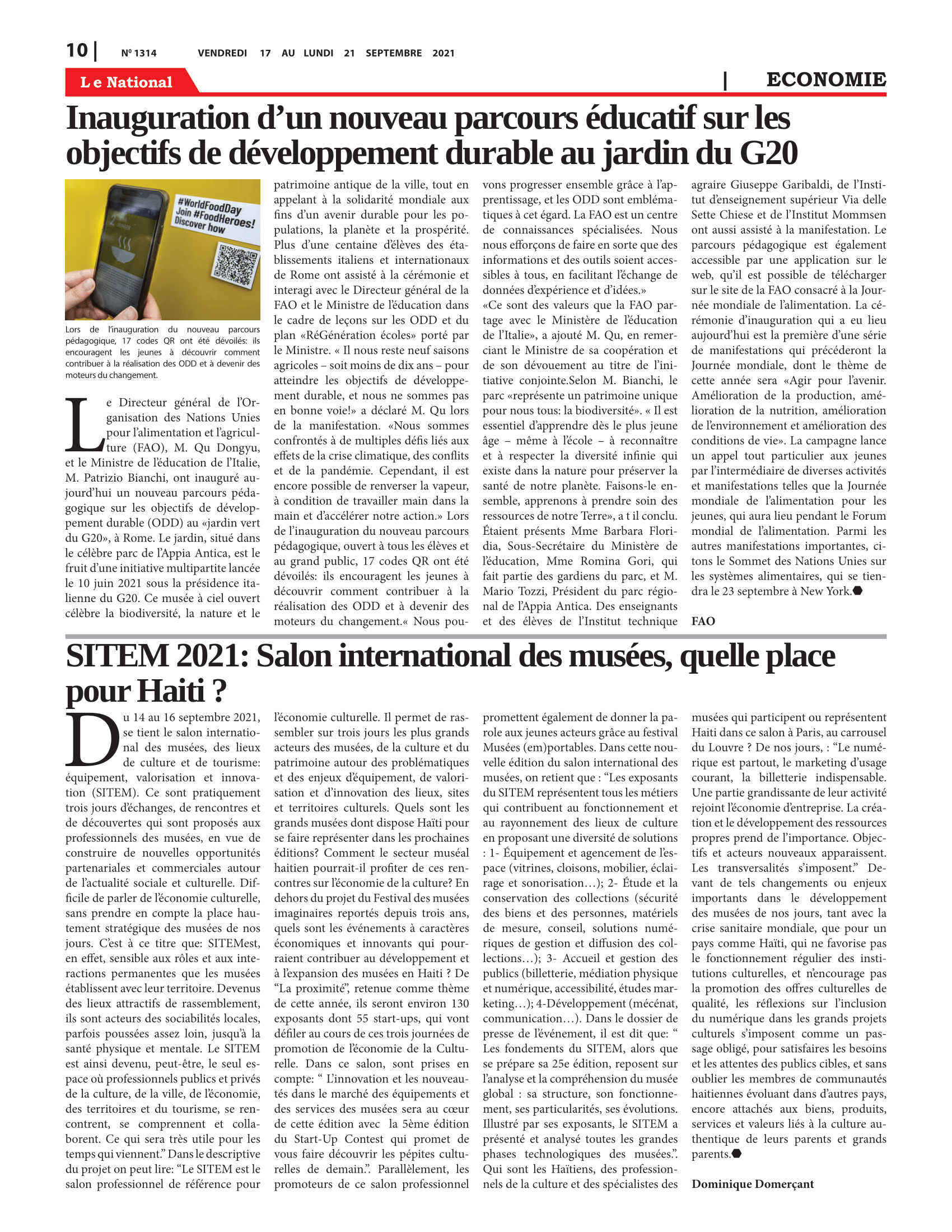 Page 10 de l'édition 1314