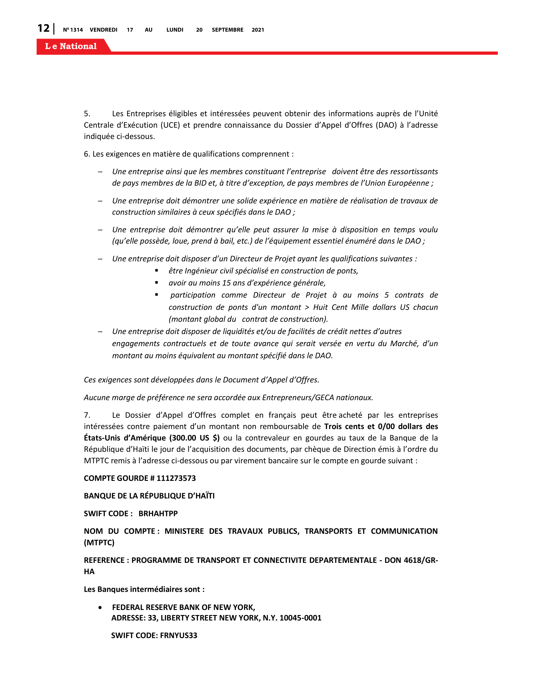 Page 12 de l'édition 1314