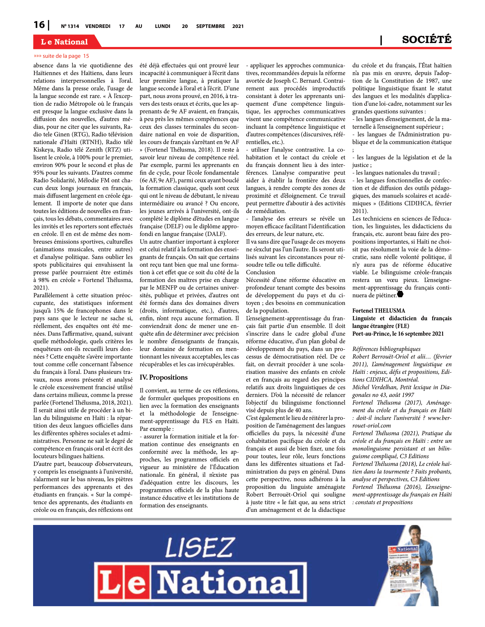 Page 16 de l'édition 1314