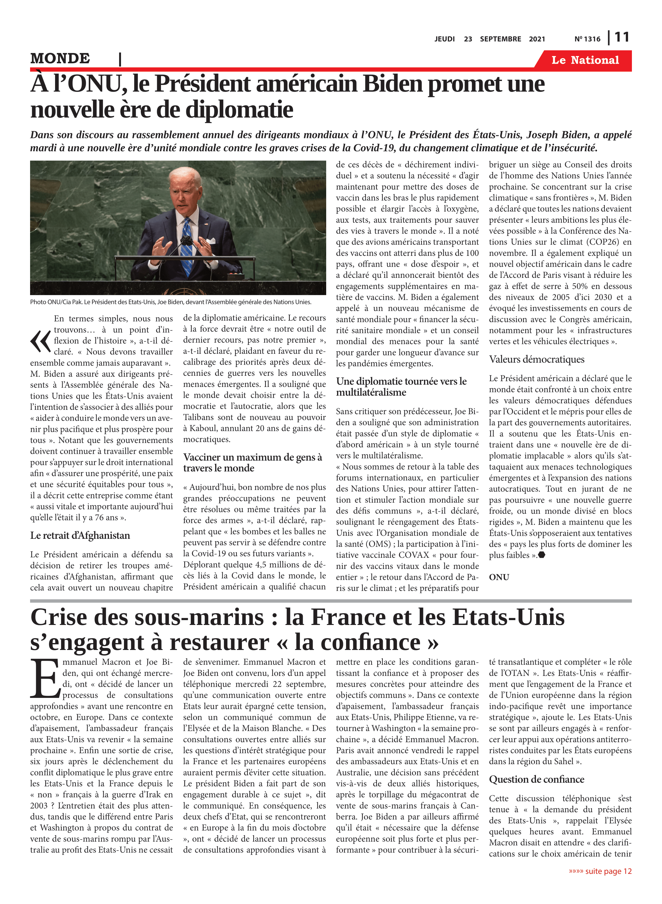 Page 11 de l'édition 1316