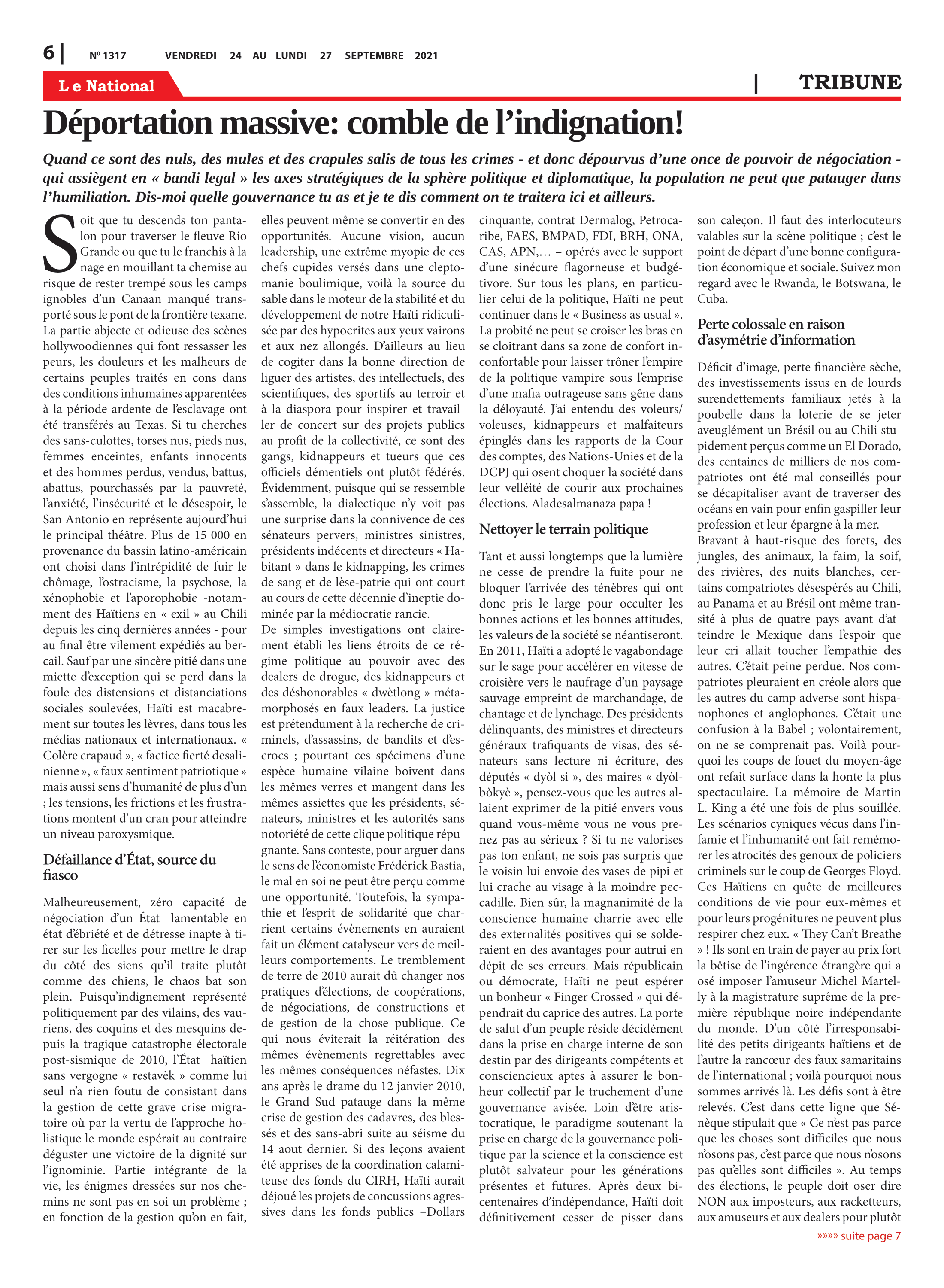 Page 6 de l'édition 1317