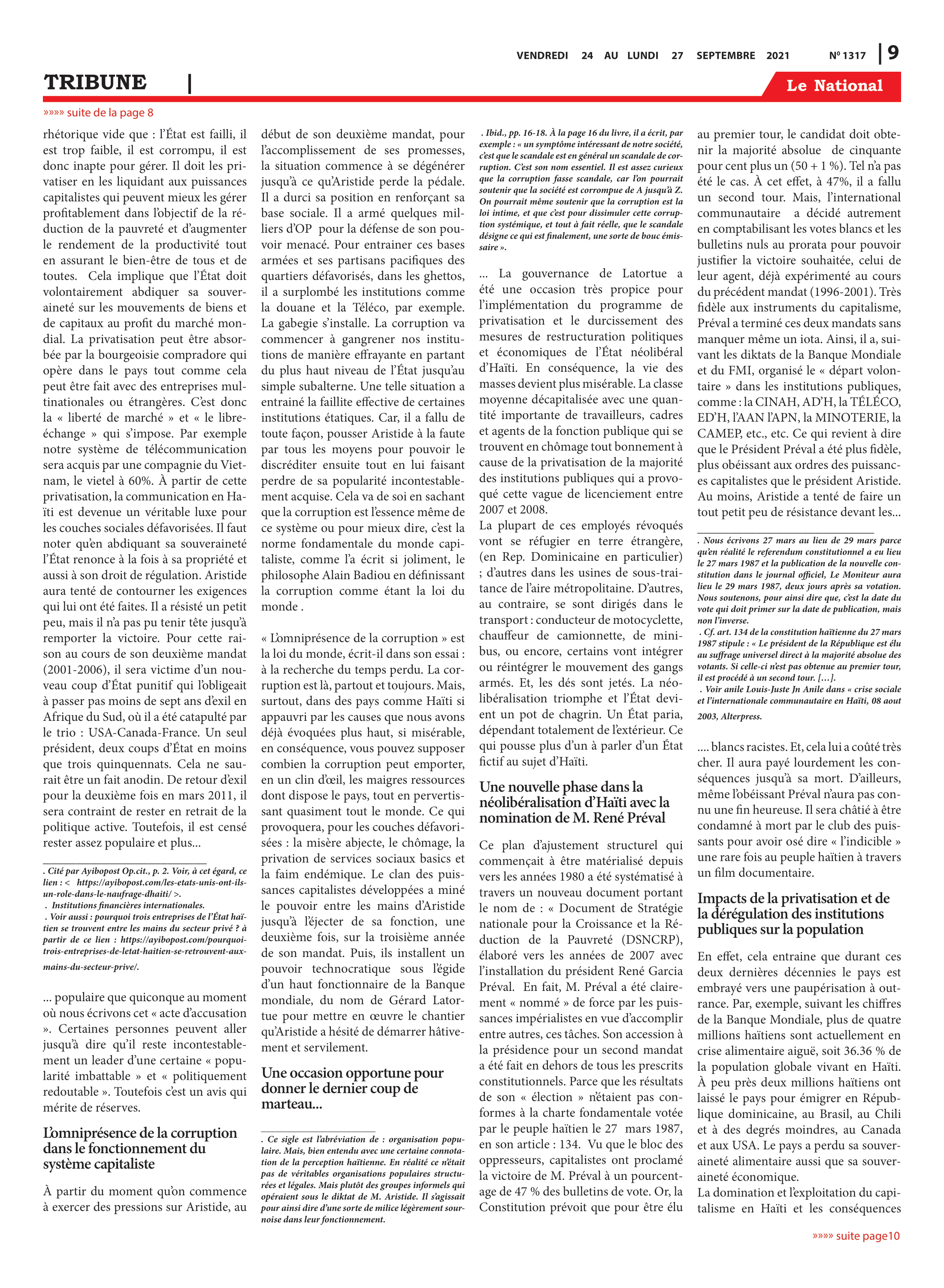 Page 9 de l'édition 1317