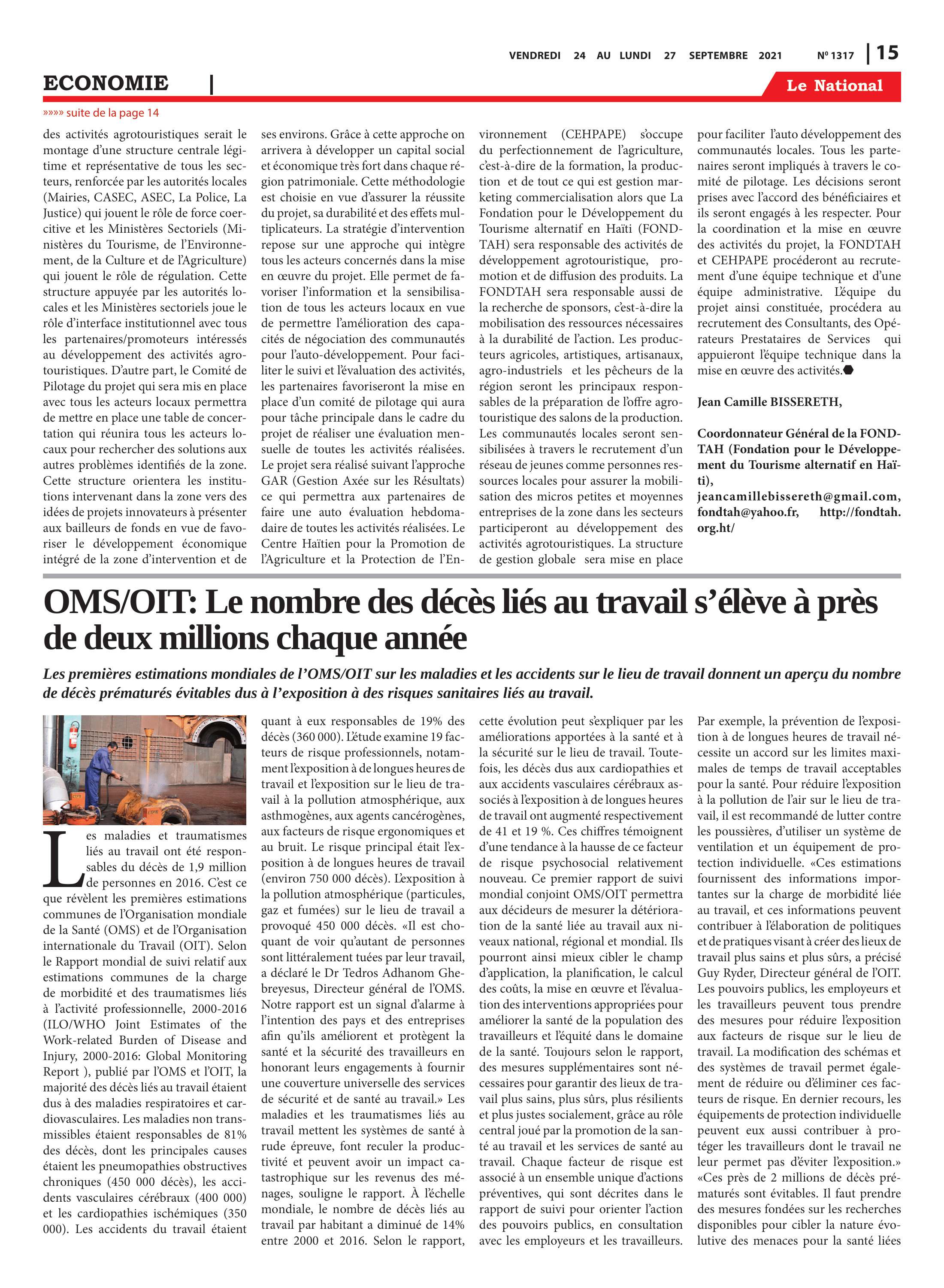 Page 15 de l'édition 1317