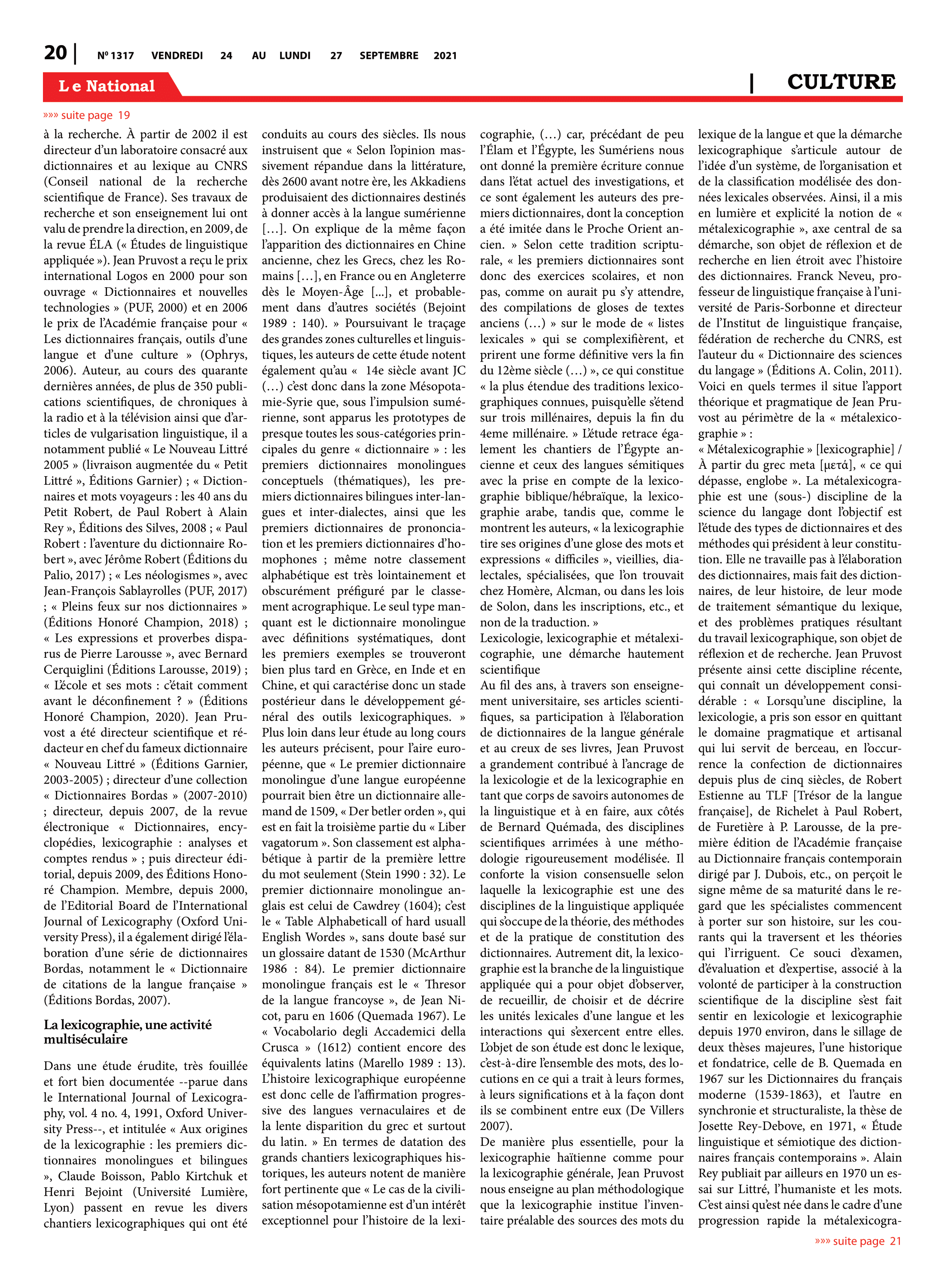 Page 20 de l'édition 1317