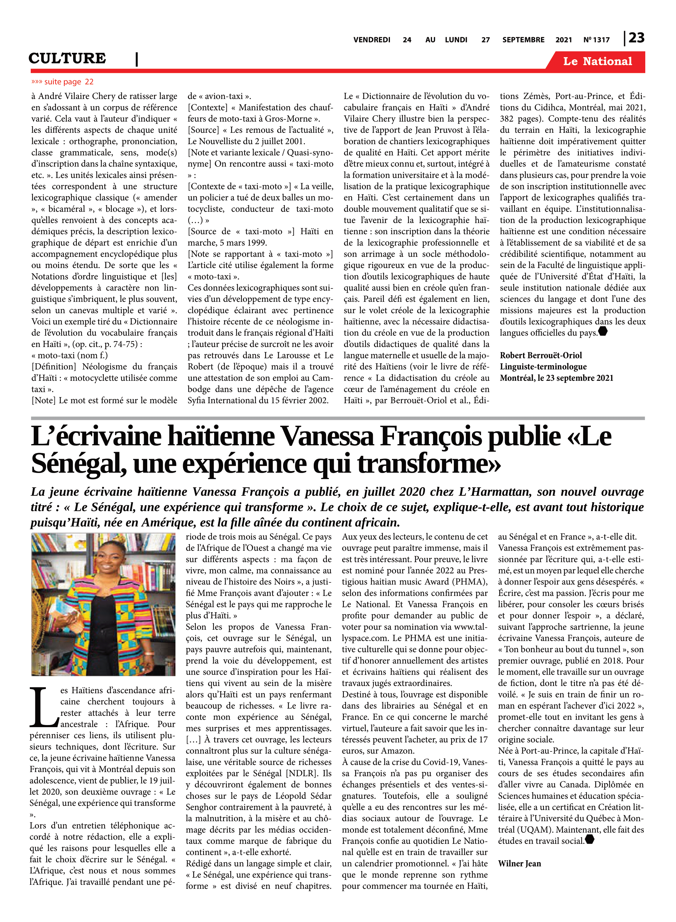 Page 23 de l'édition 1317