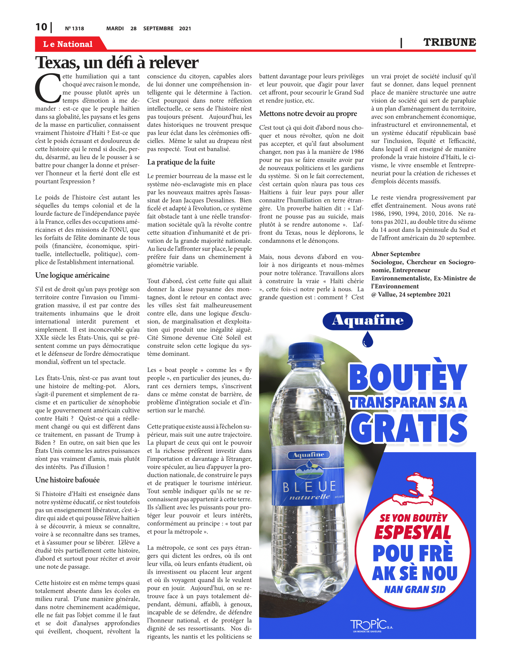 Page 10 de l'édition 1318