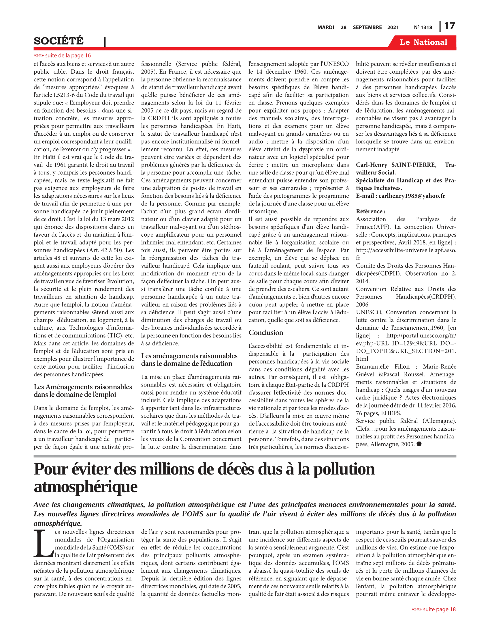 Page 17 de l'édition 1318