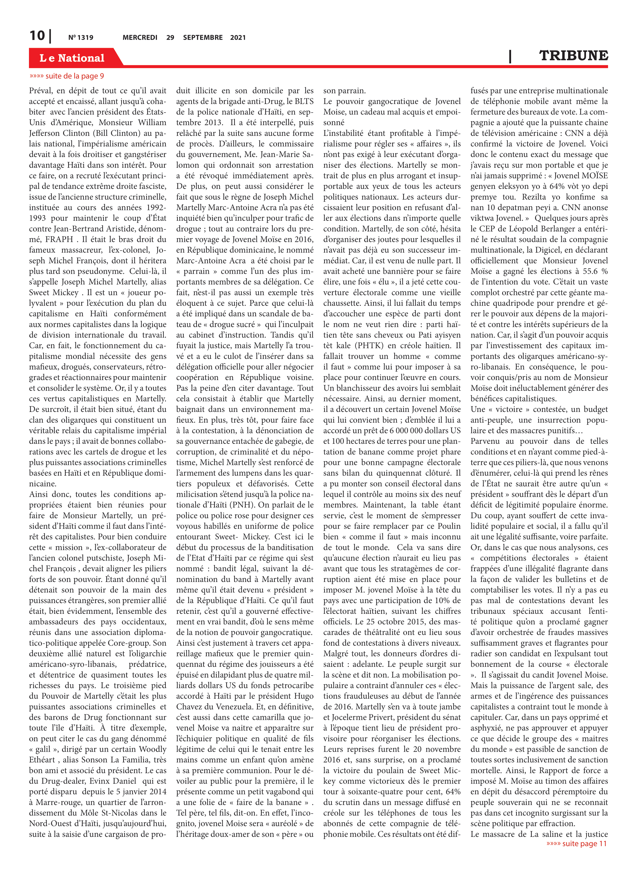 Page 10 de l'édition 1319