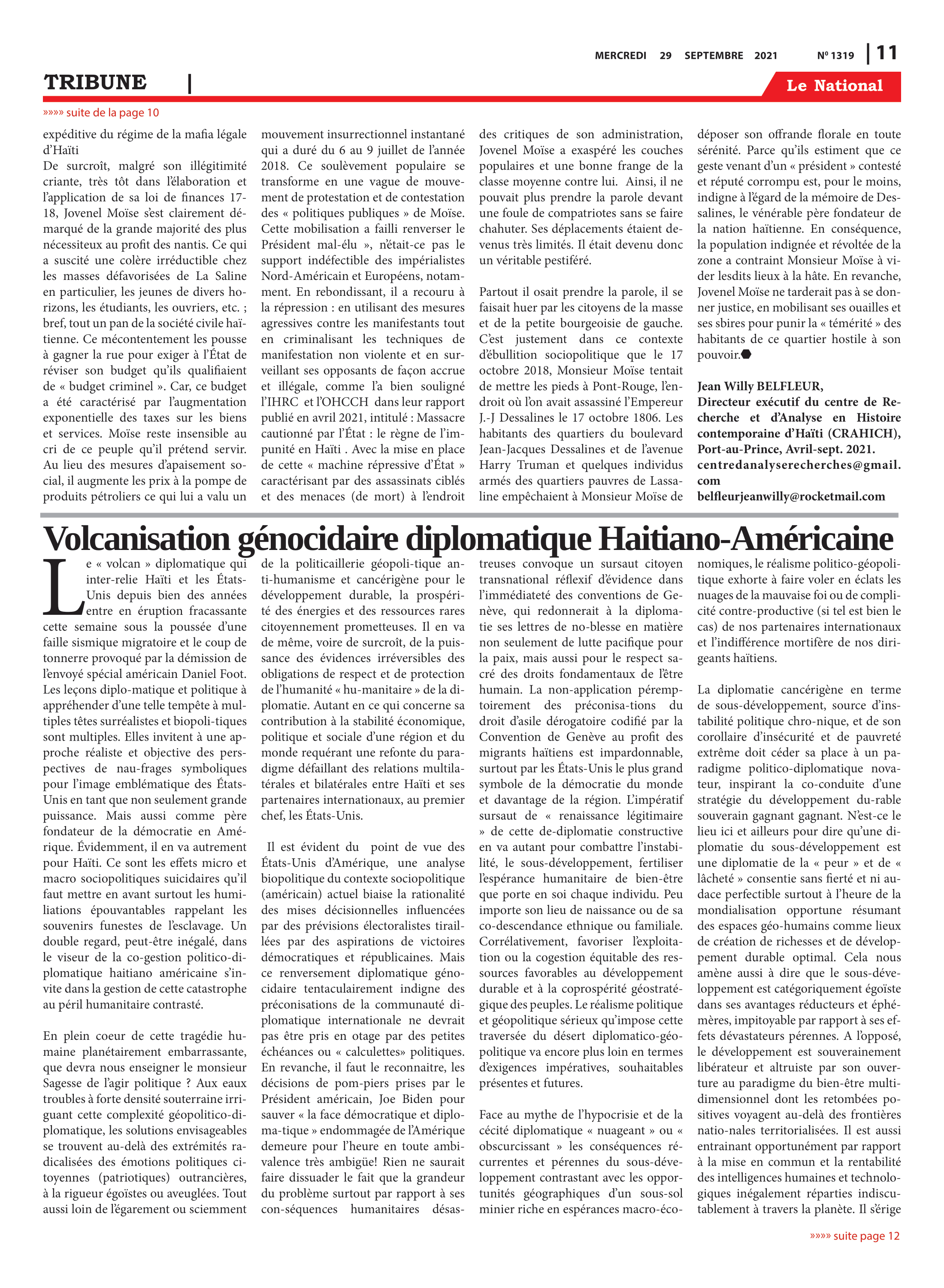 Page 11 de l'édition 1319