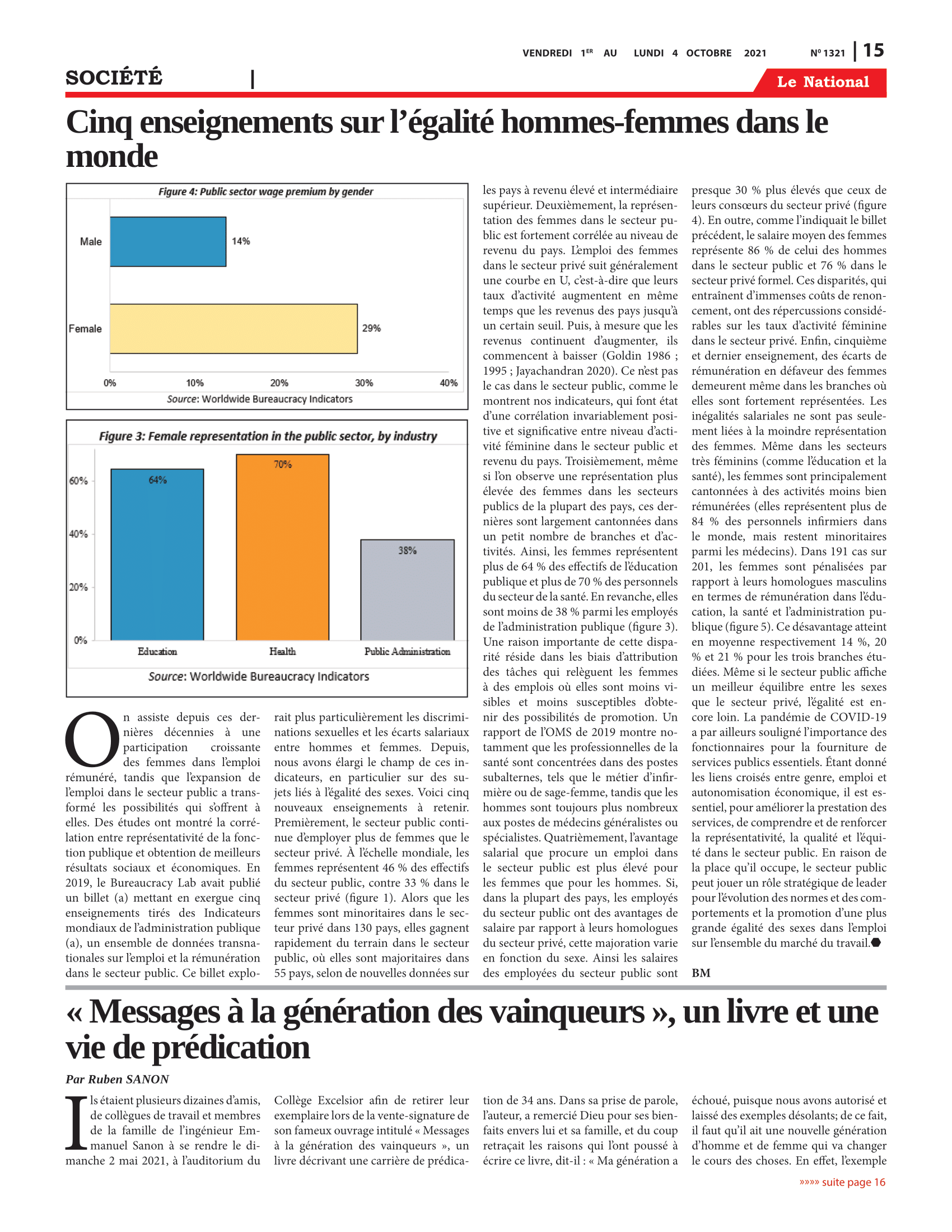 Page 15 de l'édition 1321