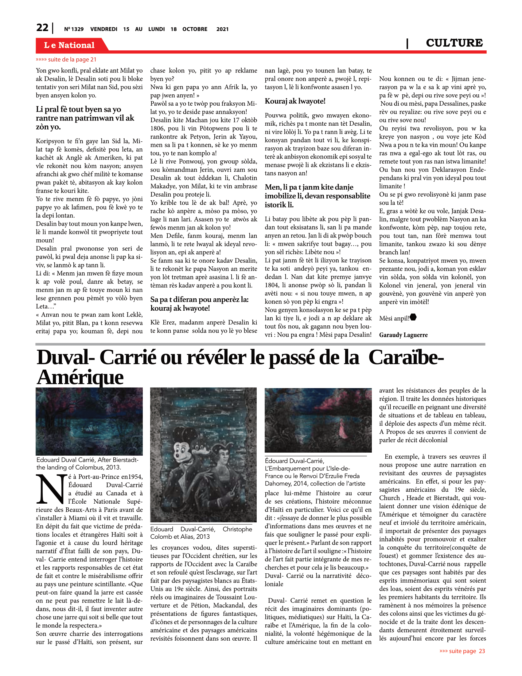 Page 22 de l'édition 1329